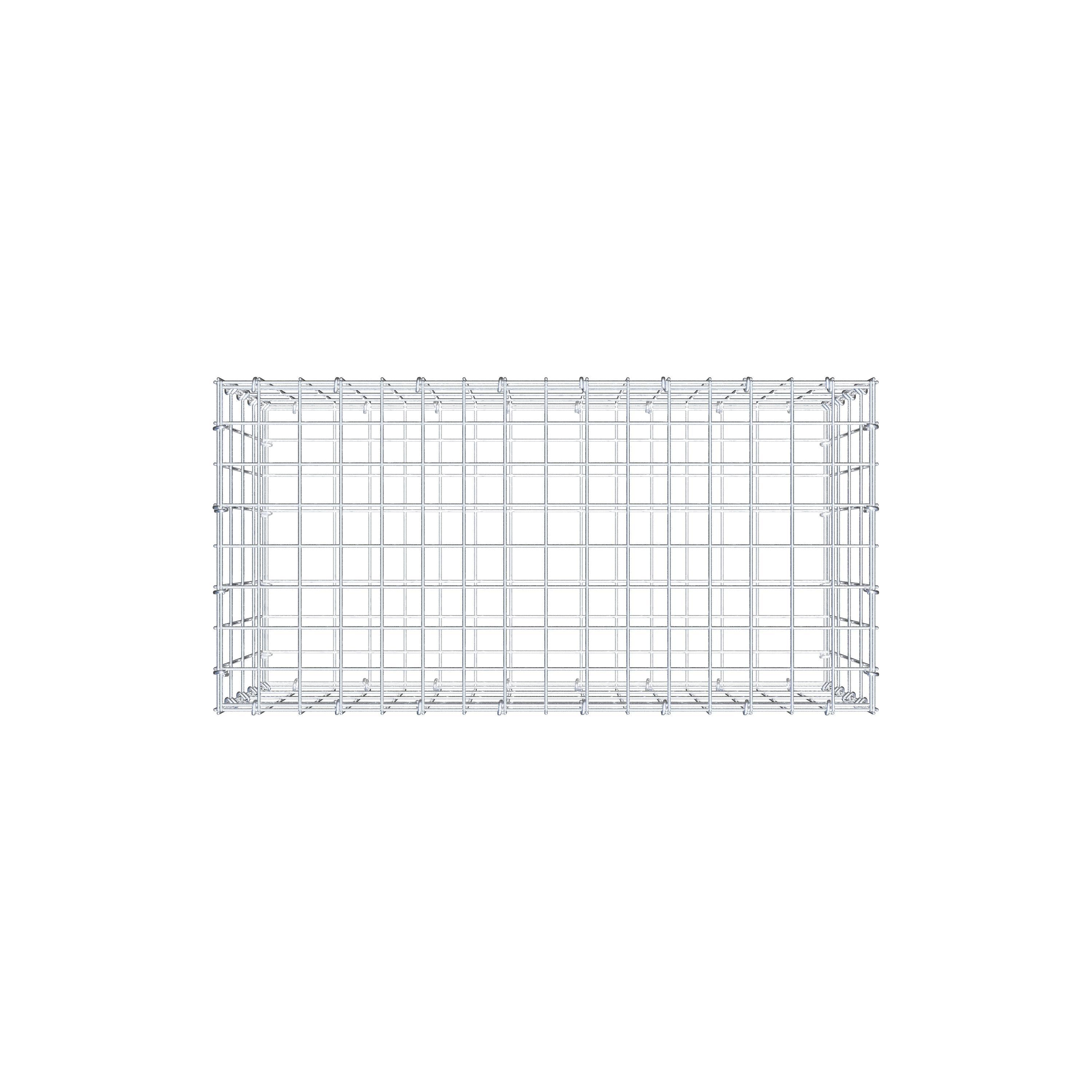 Gabion 80 cm x 40 cm x 40 cm (L x H x P), maille 5 cm x 10 cm, anneau en C