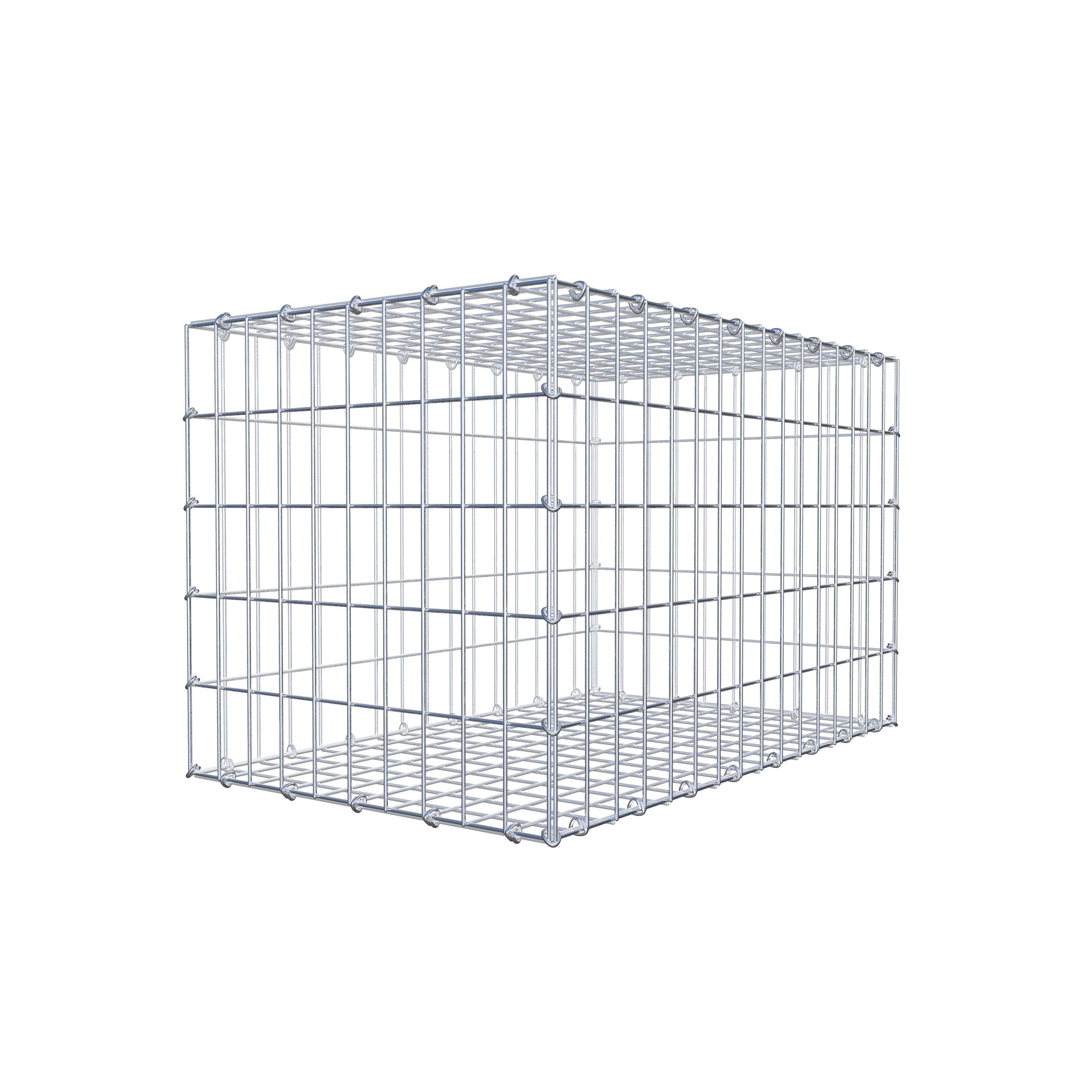 Gabion 80 cm x 50 cm x 50 cm (L x H x P), maille 5 cm x 10 cm, anneau en C