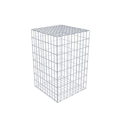 Gabion 80 cm x 50 cm x 50 cm (L x H x D), mesh size 5 cm x 10 cm, C-ring