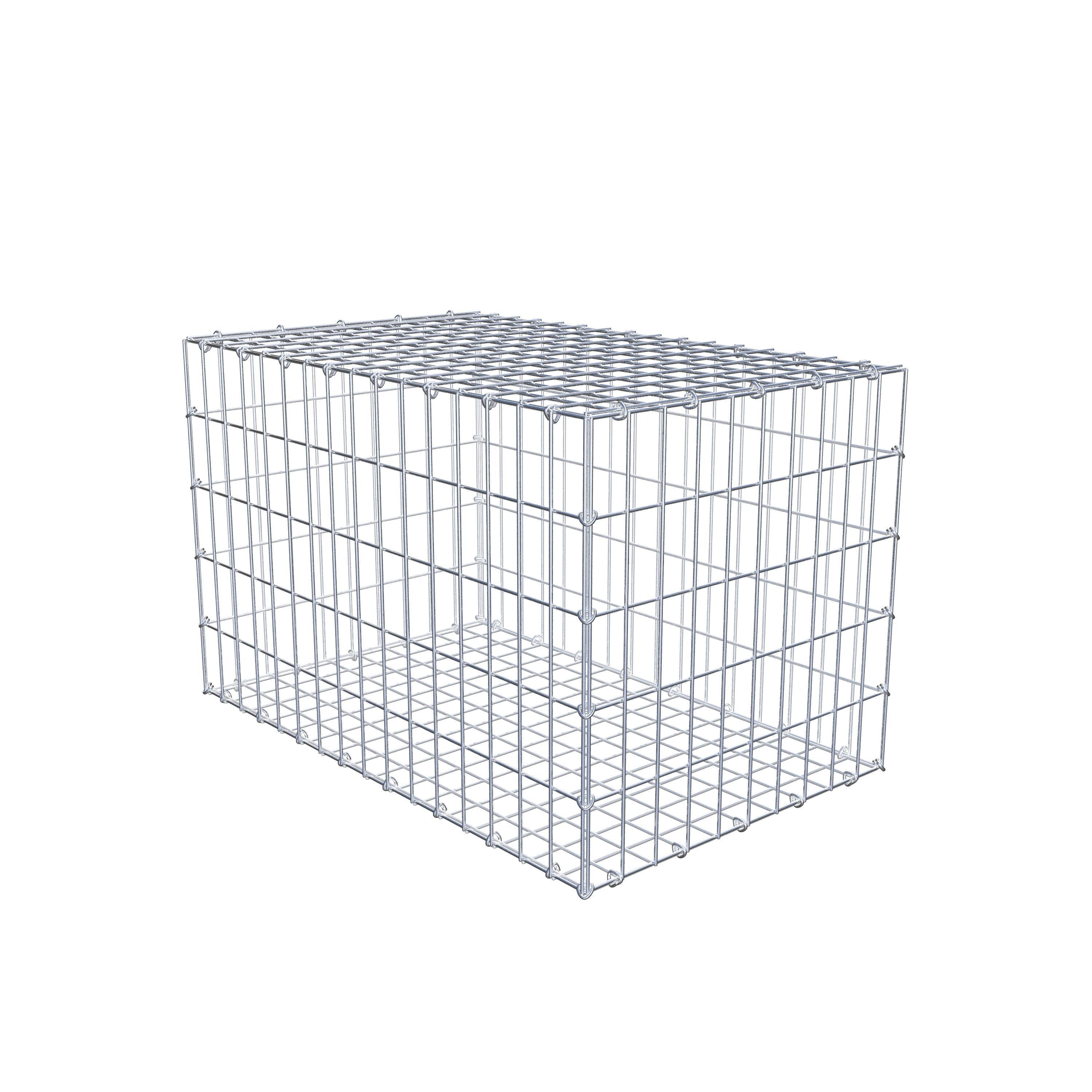 Gabion 80 cm x 50 cm x 50 cm (L x H x P), maille 5 cm x 10 cm, anneau en C