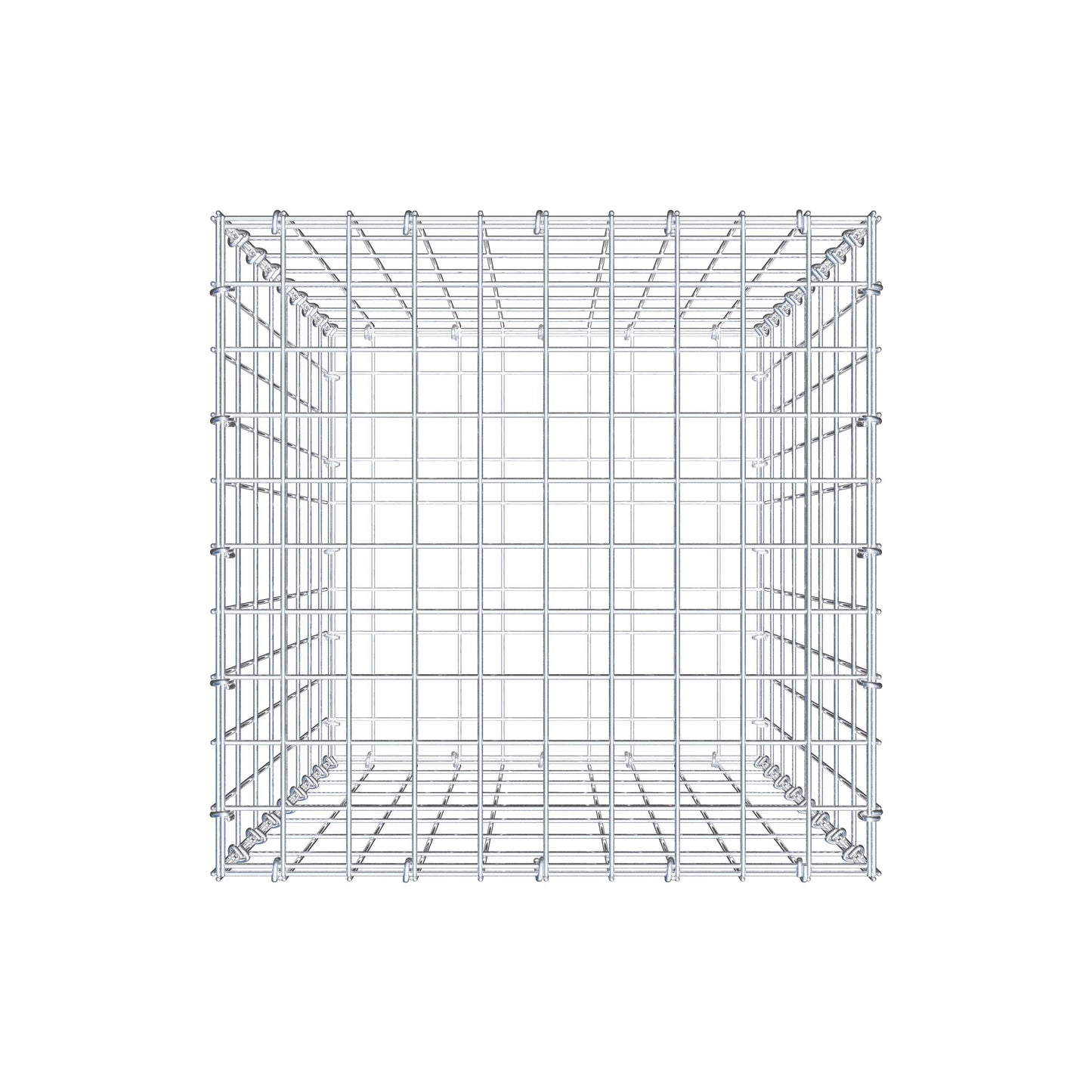 Gabion 80 cm x 50 cm x 50 cm (L x H x D), mesh size 5 cm x 10 cm, C-ring