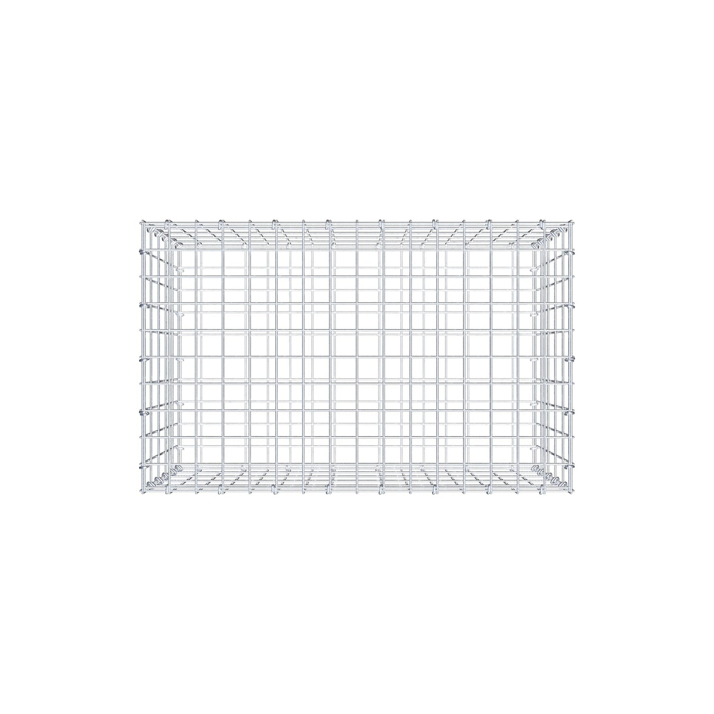 Gabion 80 cm x 50 cm x 50 cm (L x H x D), mesh size 5 cm x 10 cm, C-ring