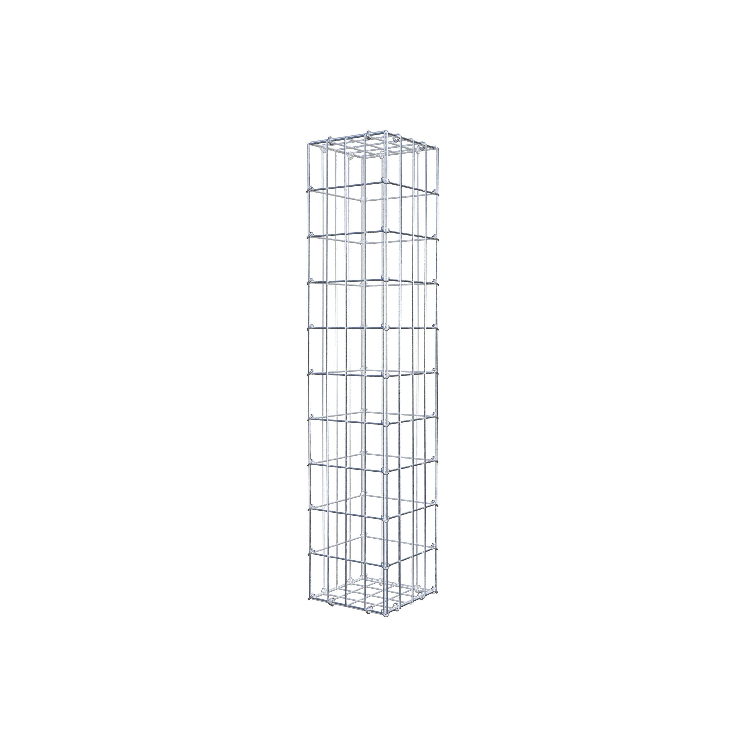 Gabion 100 cm x 20 cm x 20 cm (L x H x P), maille 5 cm x 10 cm, anneau en C