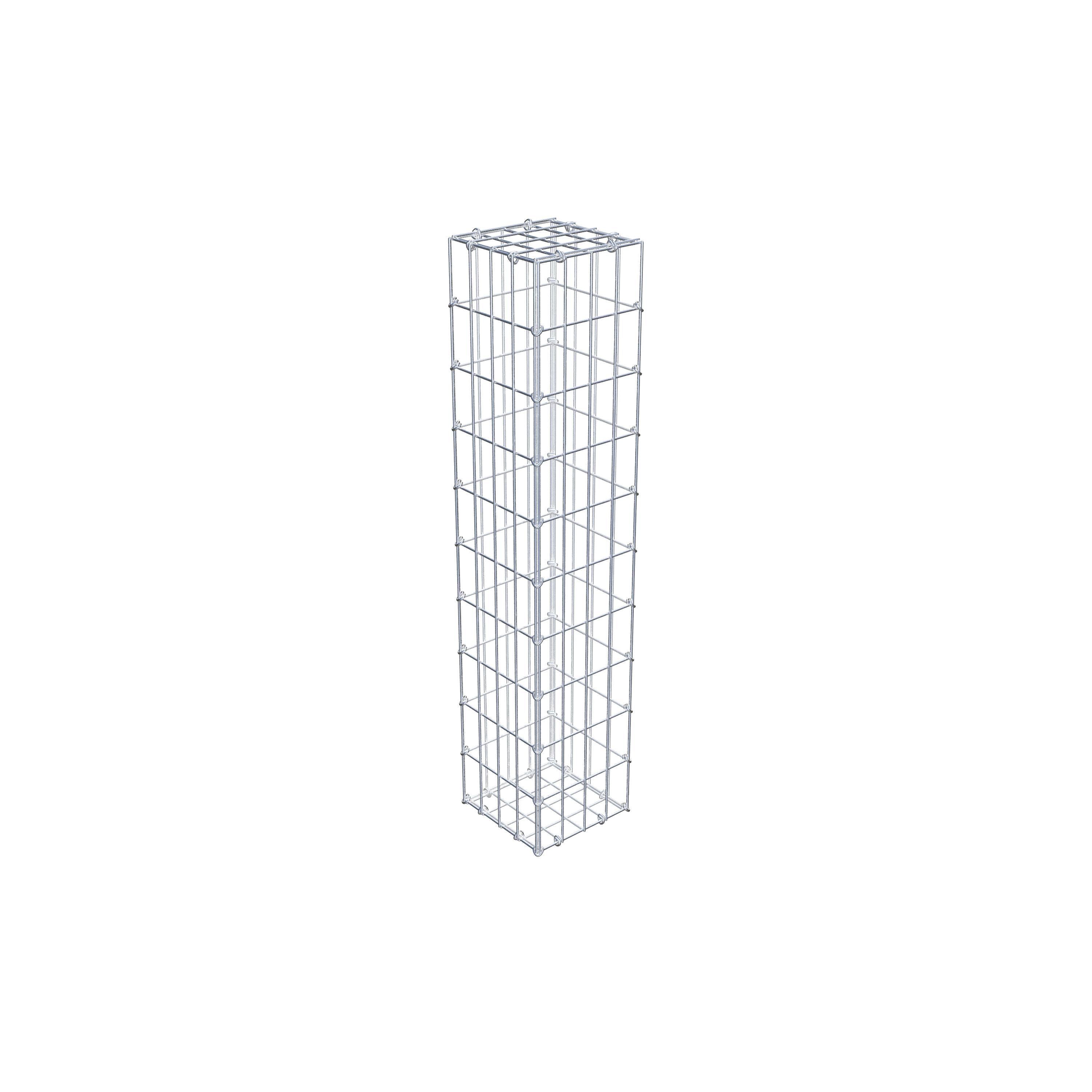 Gabion 100 cm x 20 cm x 20 cm (L x H x P), maille 5 cm x 10 cm, anneau en C