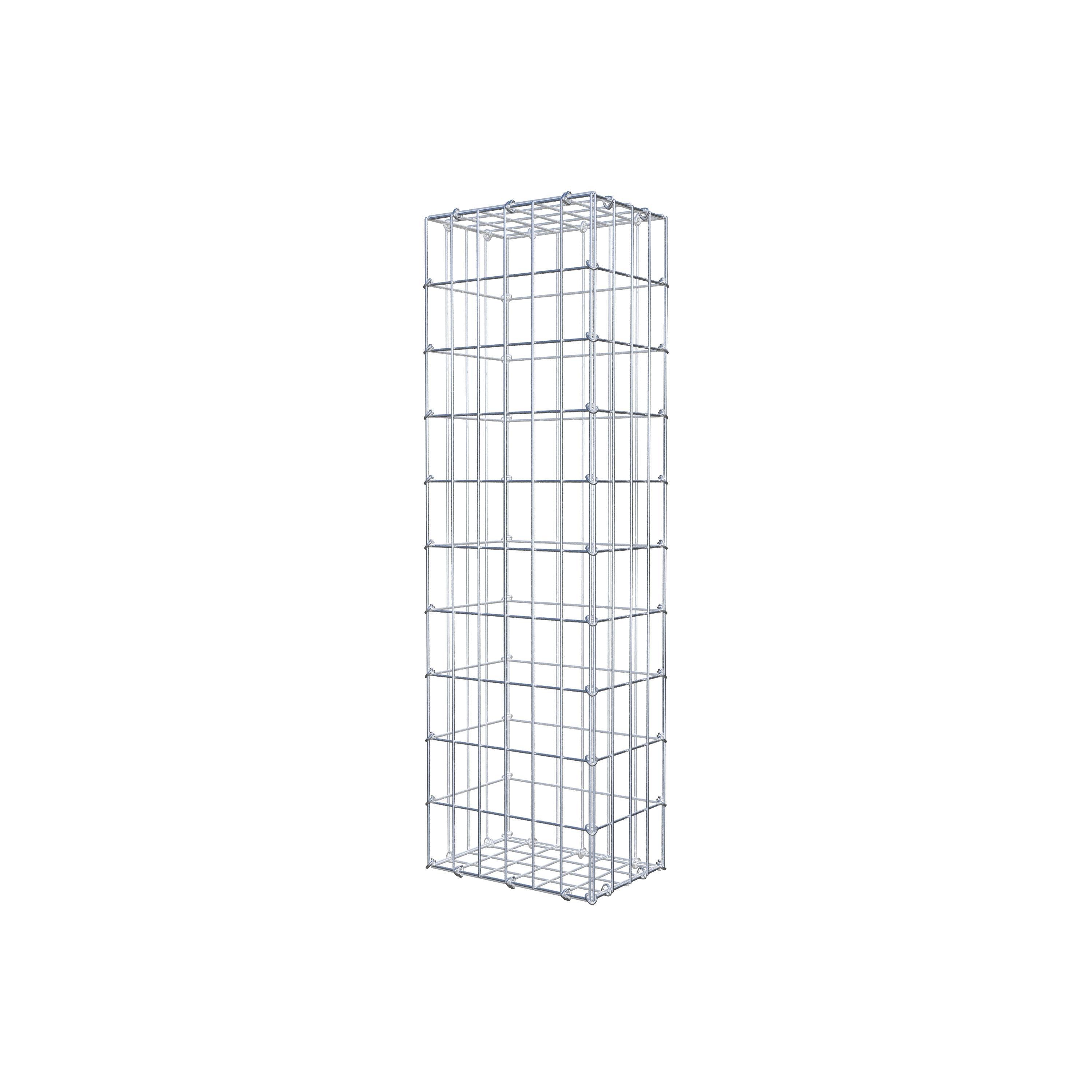 Gabion 100 cm x 20 cm x 30 cm (L x H x P), maille 5 cm x 10 cm, anneau en C