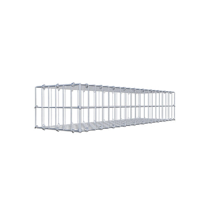 Gavión 100 cm x 20 cm x 30 cm (L x A x P), malla 5 cm x 10 cm, anillo en C