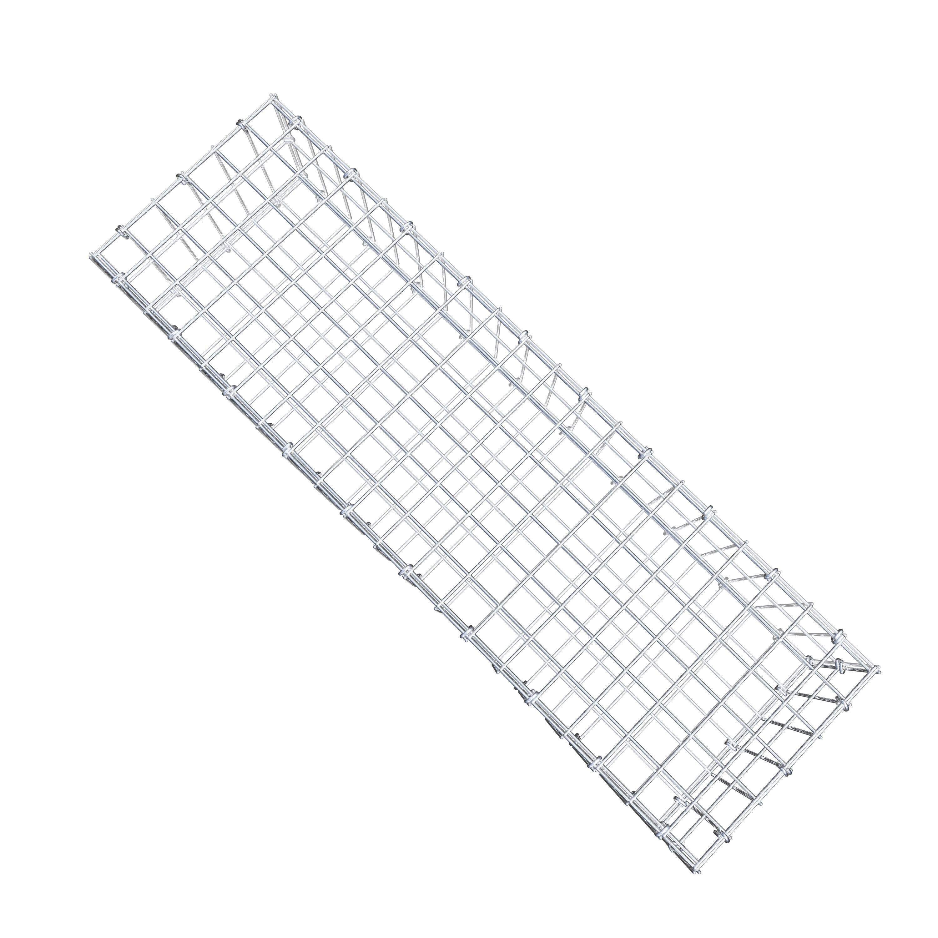 Gabion 100 cm x 20 cm x 30 cm (L x H x P), maille 5 cm x 10 cm, anneau en C