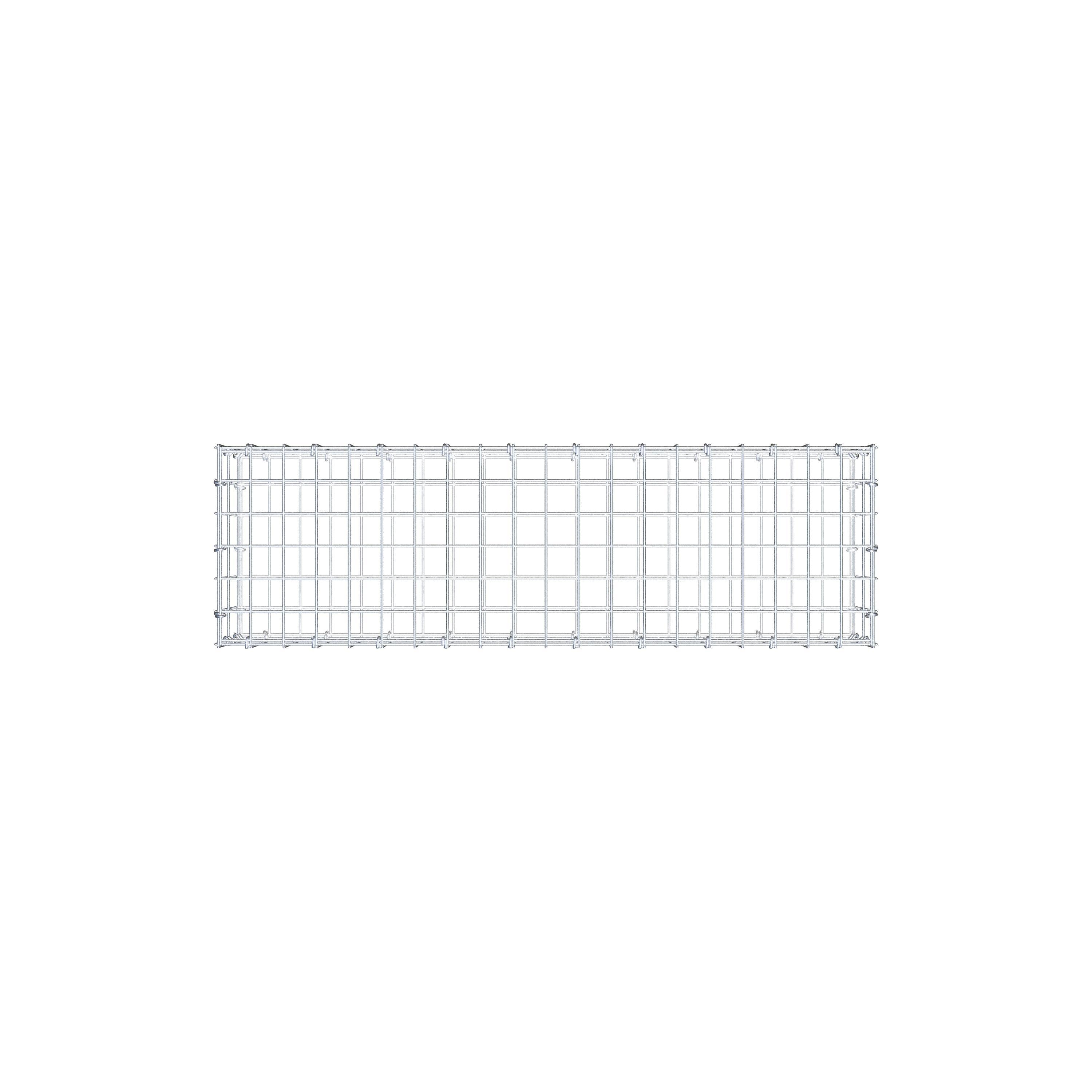 Gabion 100 cm x 20 cm x 30 cm (L x H x P), maille 5 cm x 10 cm, anneau en C