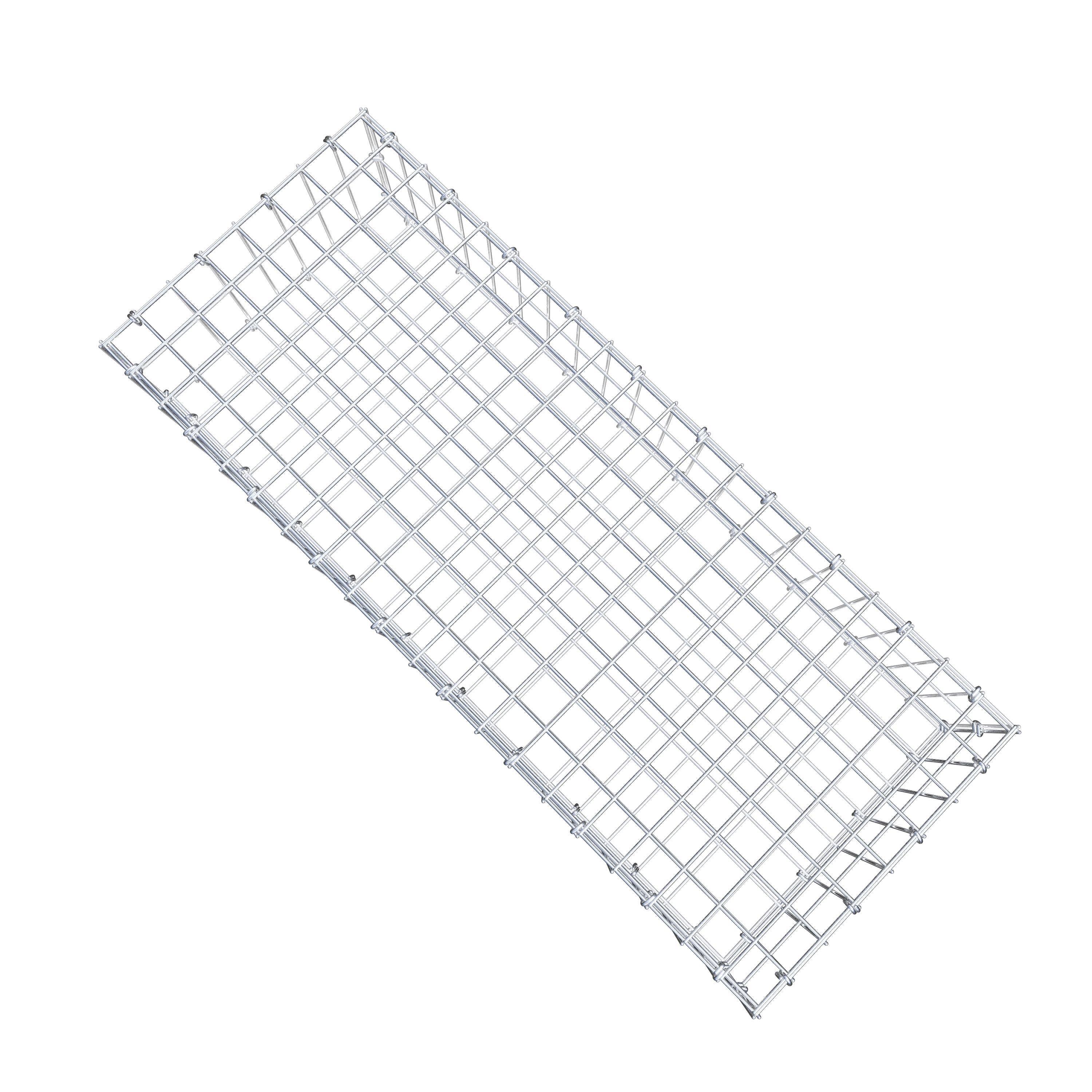 Gabion 100 cm x 20 cm x 40 cm (L x H x P), maille 5 cm x 10 cm, anneau en C