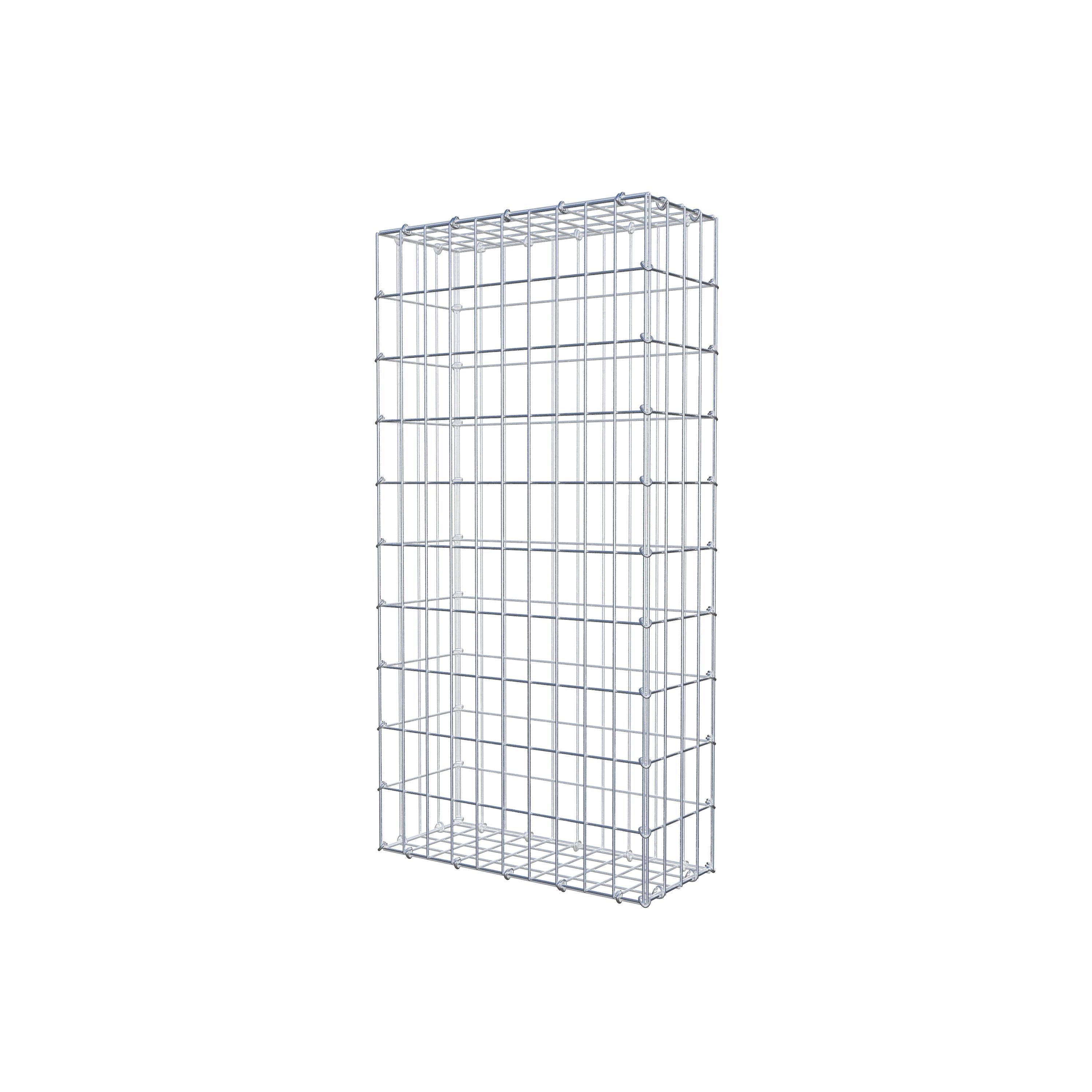 Gabion 100 cm x 20 cm x 50 cm (L x H x P), maille 5 cm x 10 cm, anneau en C