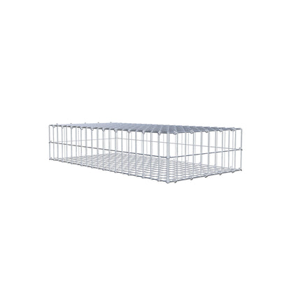Gabione 100 cm x 20 cm x 50 cm (L x H x T), Maschenweite 5 cm x 10 cm, C-Ring