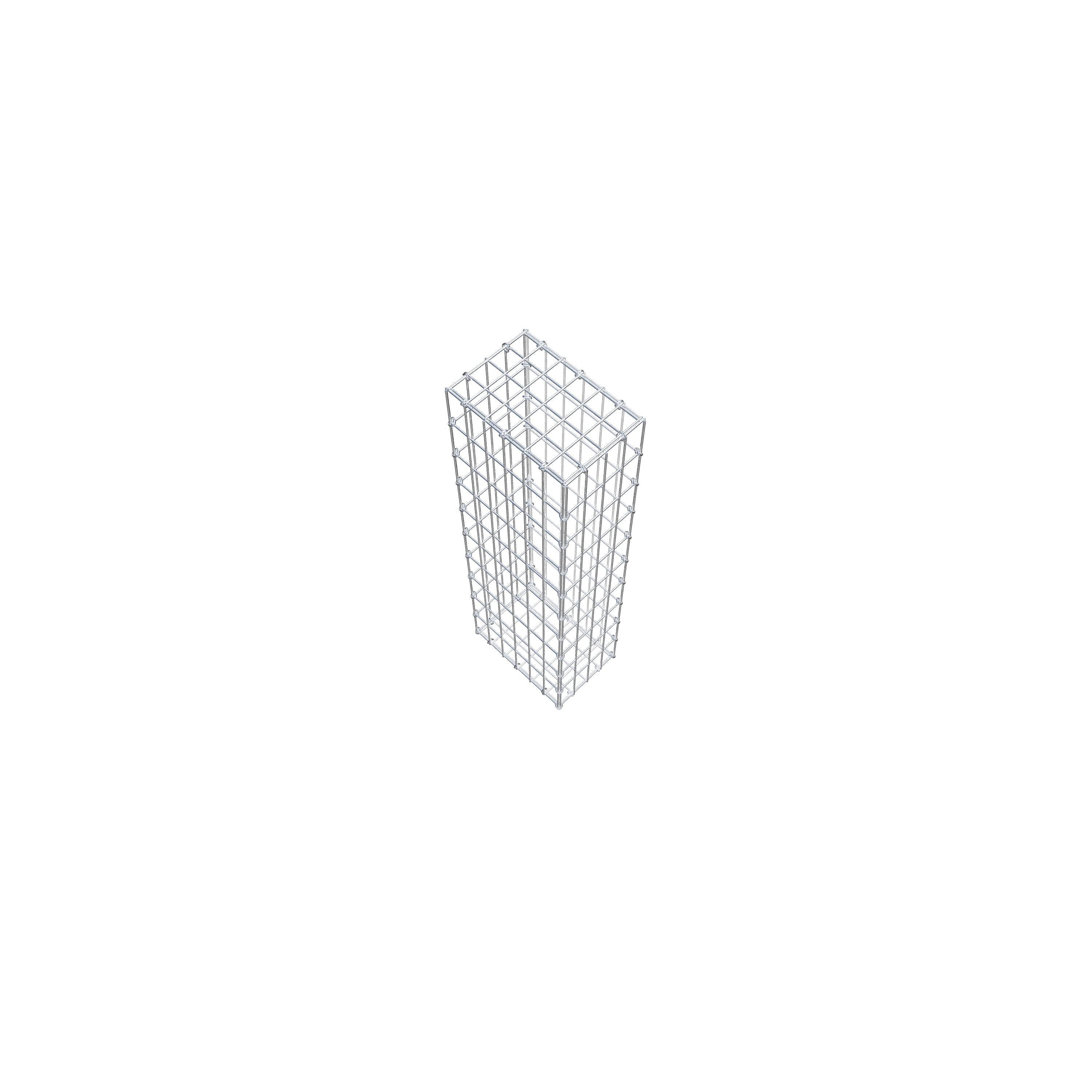 Gabion 100 cm x 30 cm x 20 cm (L x H x P), maille 5 cm x 10 cm, anneau en C