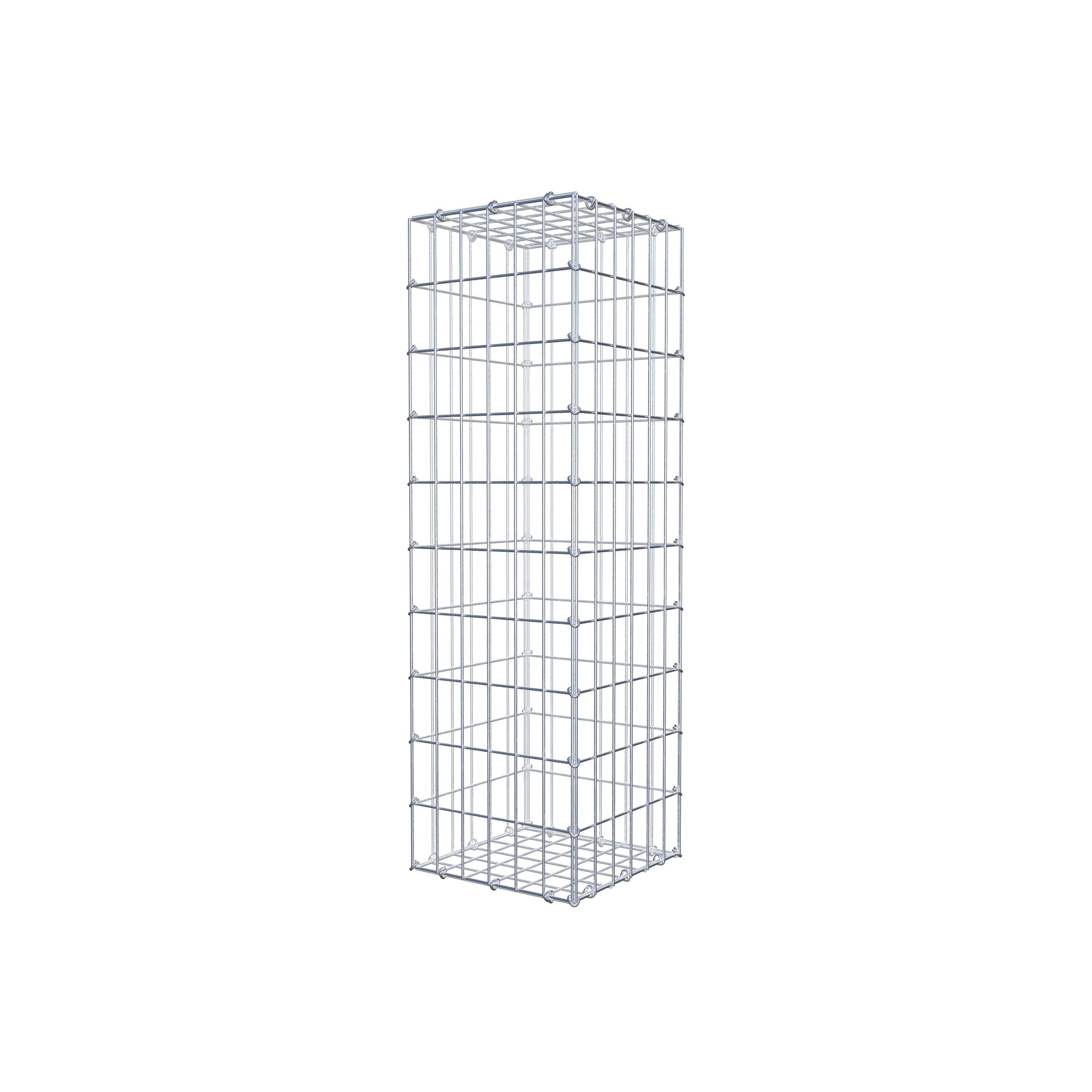 Gabion 100 cm x 30 cm x 30 cm (L x H x P), maille 5 cm x 10 cm, anneau en C