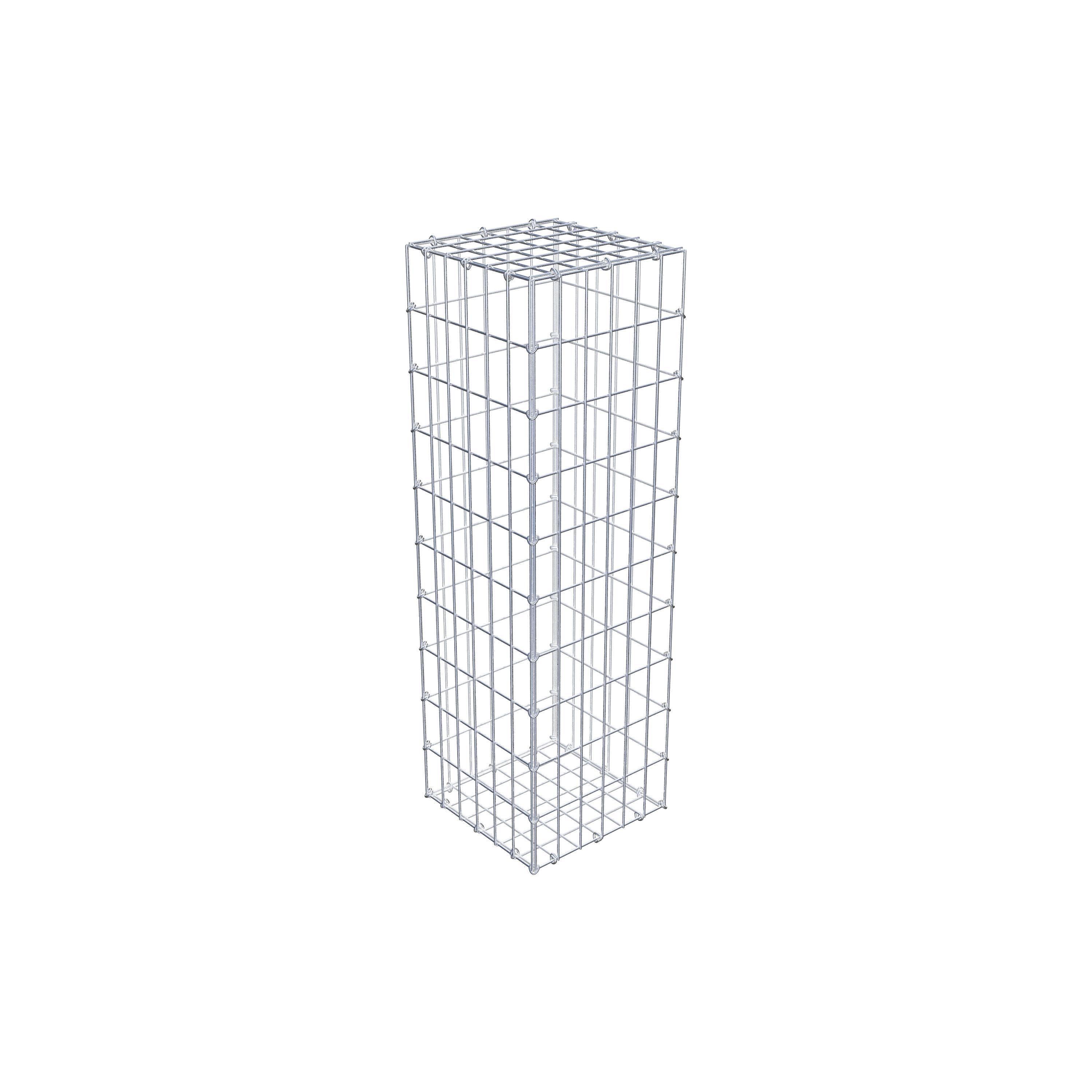 Gabion 100 cm x 30 cm x 30 cm (L x H x P), maille 5 cm x 10 cm, anneau en C