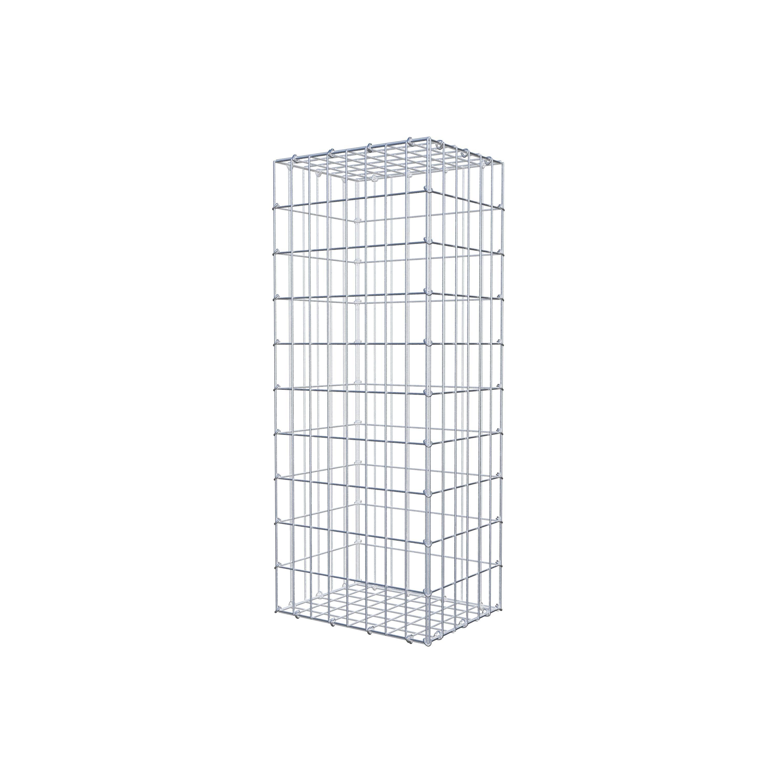 Gabion 100 cm x 30 cm x 40 cm (L x H x P), maille 5 cm x 10 cm, anneau en C