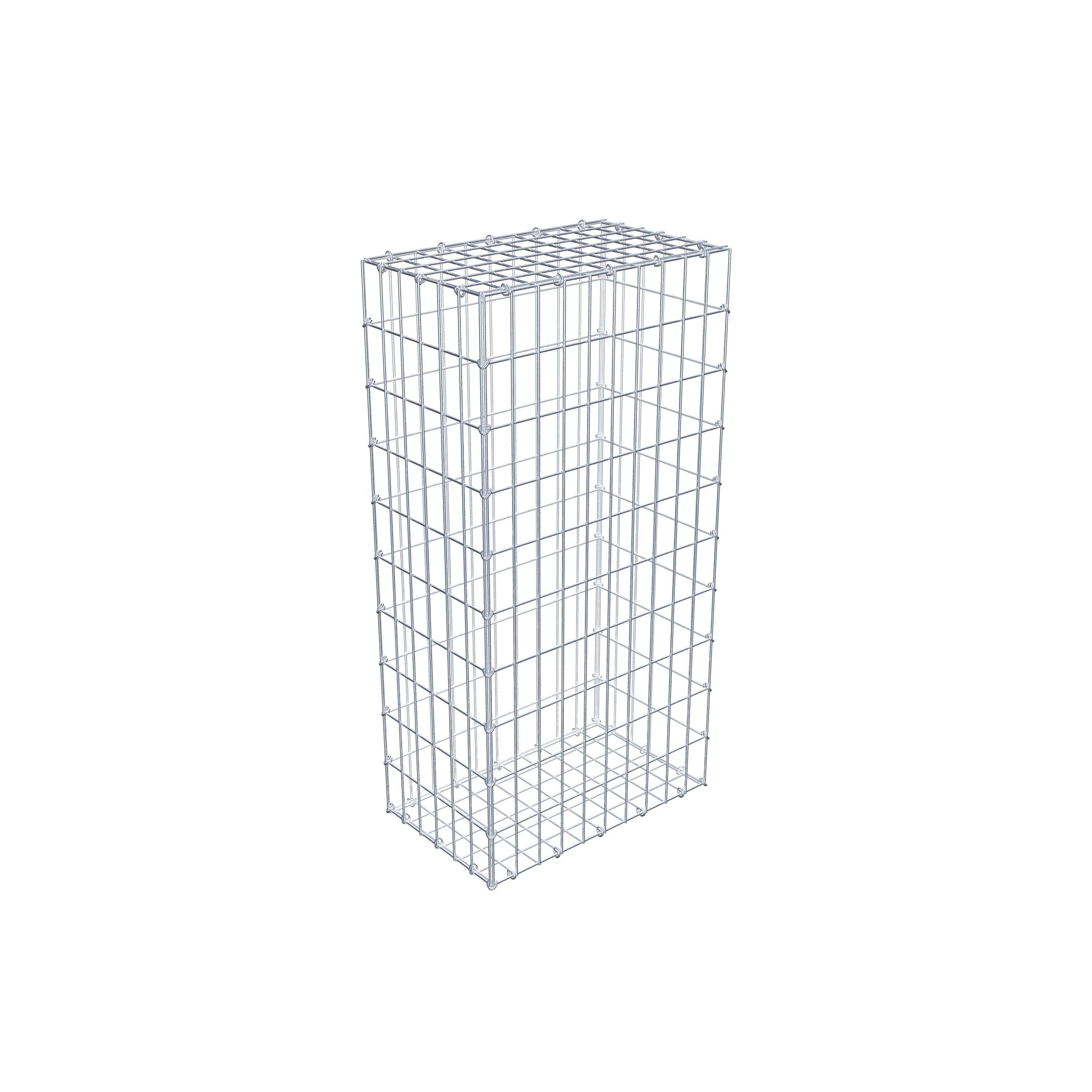 Gabion 100 cm x 30 cm x 50 cm (L x H x P), maille 5 cm x 10 cm, anneau en C