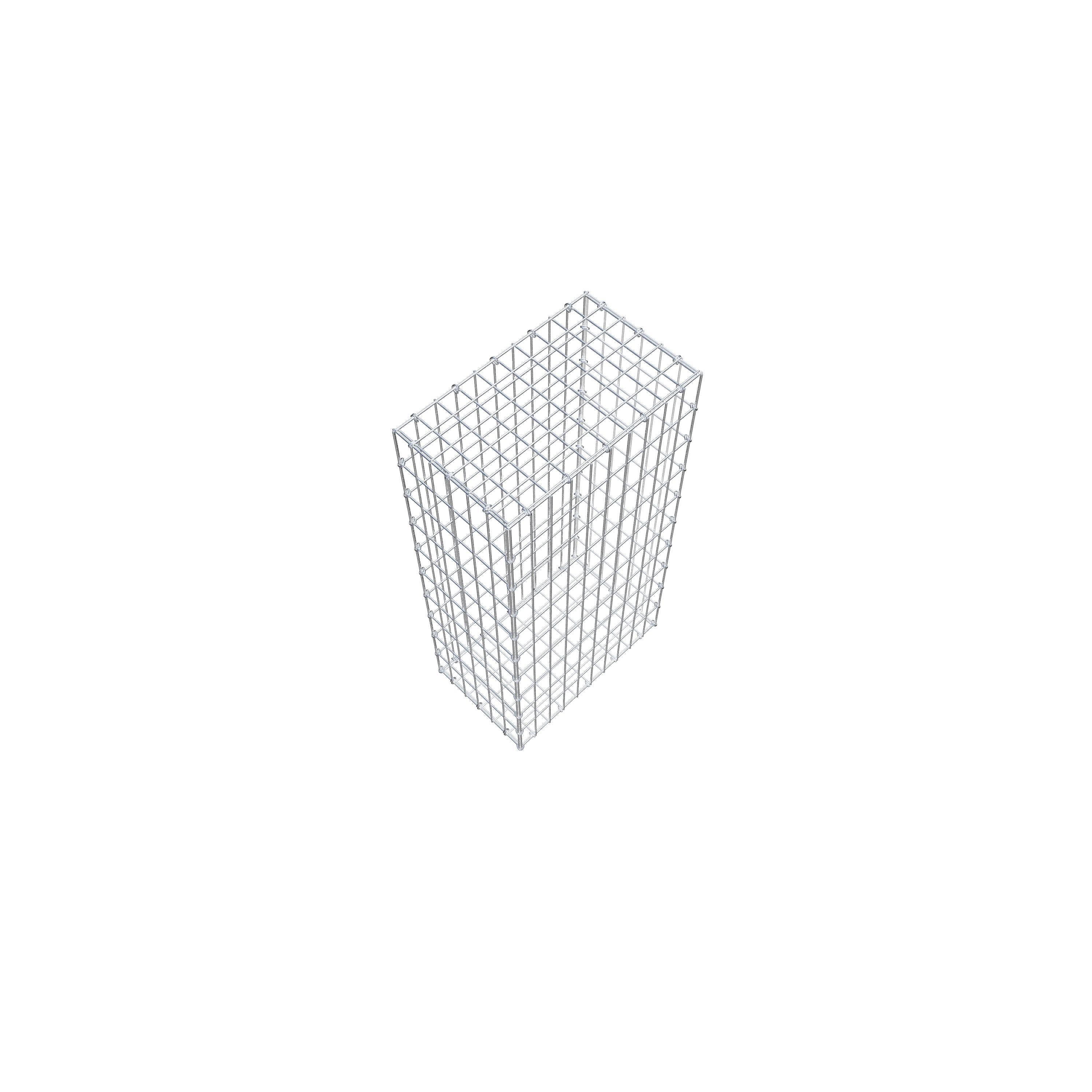 Gabion 100 cm x 30 cm x 50 cm (L x H x P), mailles 5 cm x 10 cm, anneau en C