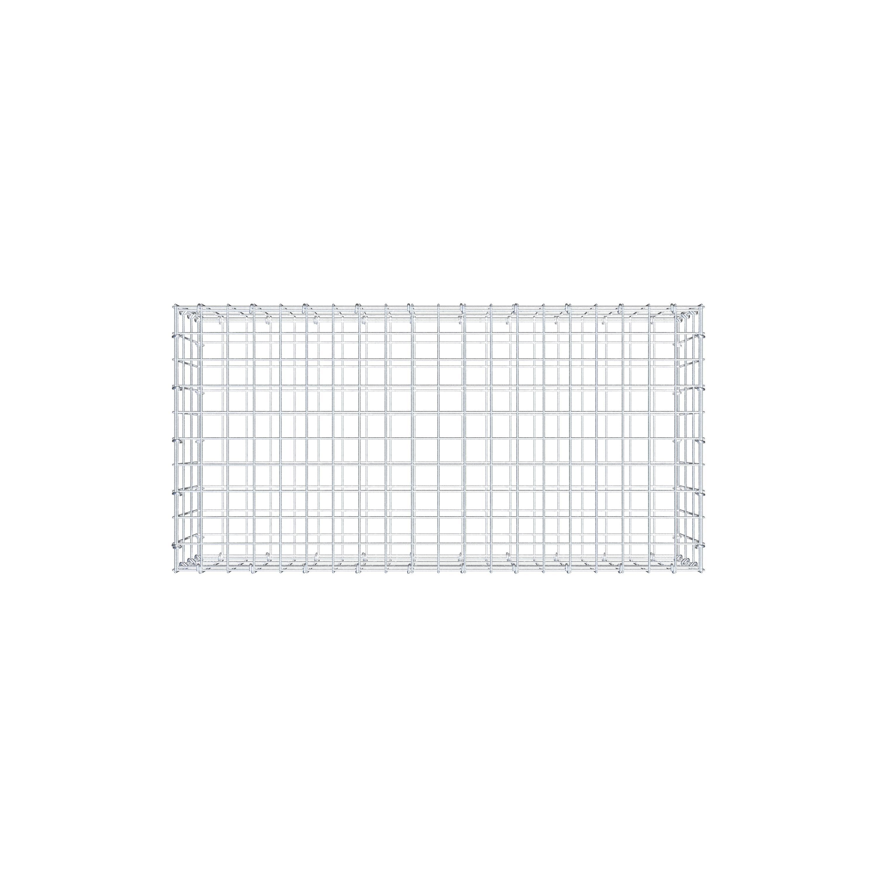 Gabion 100 cm x 30 cm x 50 cm (L x H x P), maille 5 cm x 10 cm, anneau en C