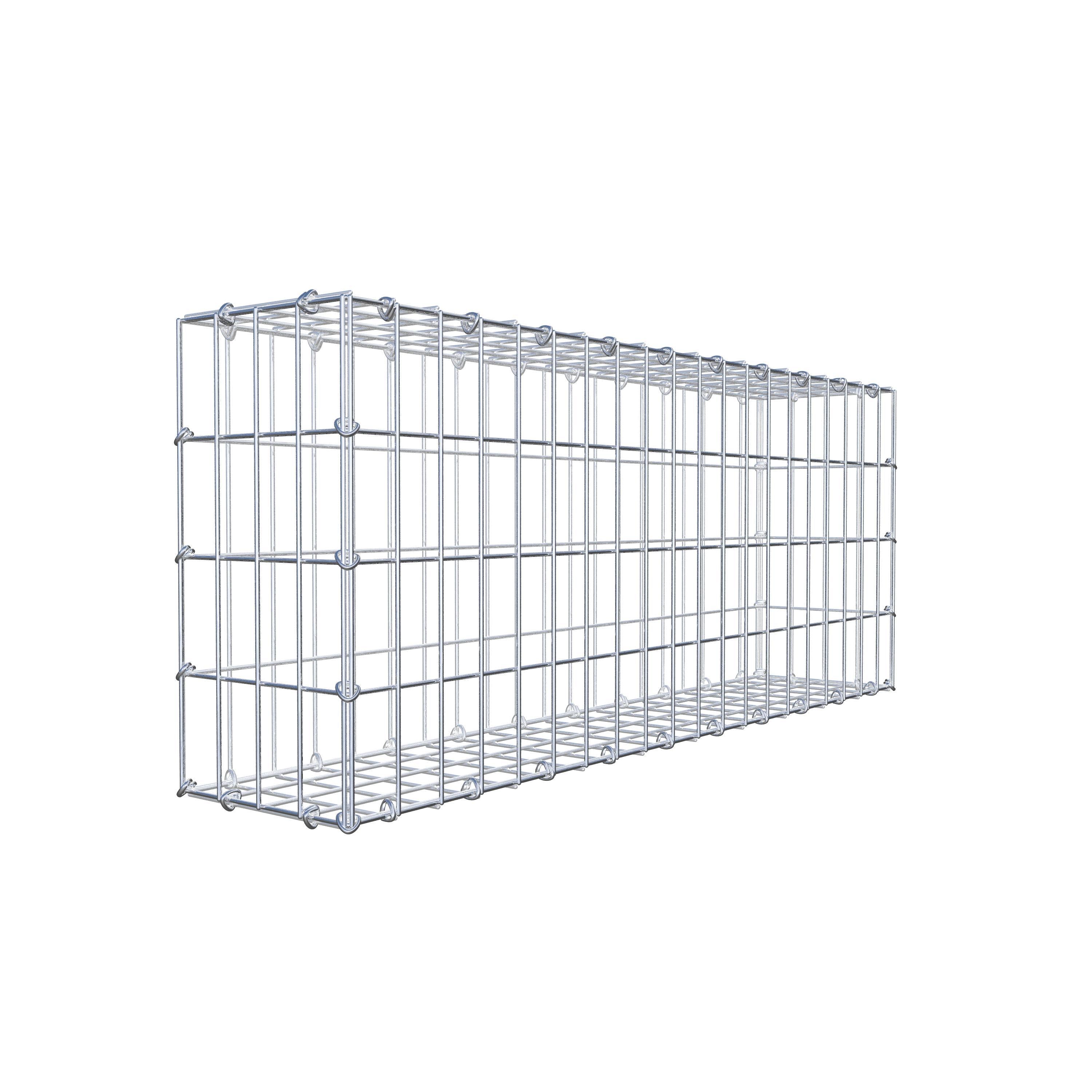 Gabion 100 cm x 40 cm x 20 cm (L x H x P), maille 5 cm x 10 cm, anneau en C