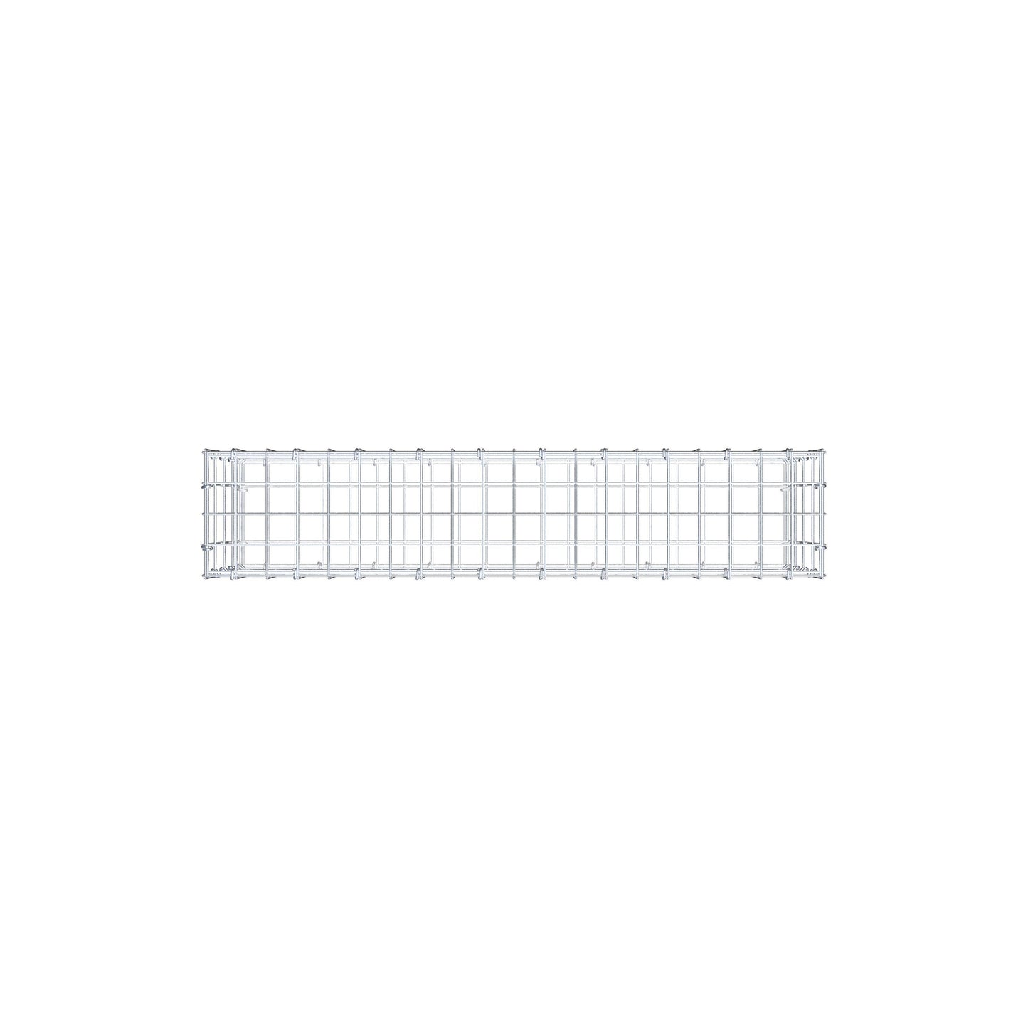 Gabion 100 cm x 40 cm x 20 cm (L x H x D), mesh size 5 cm x 10 cm, C-ring