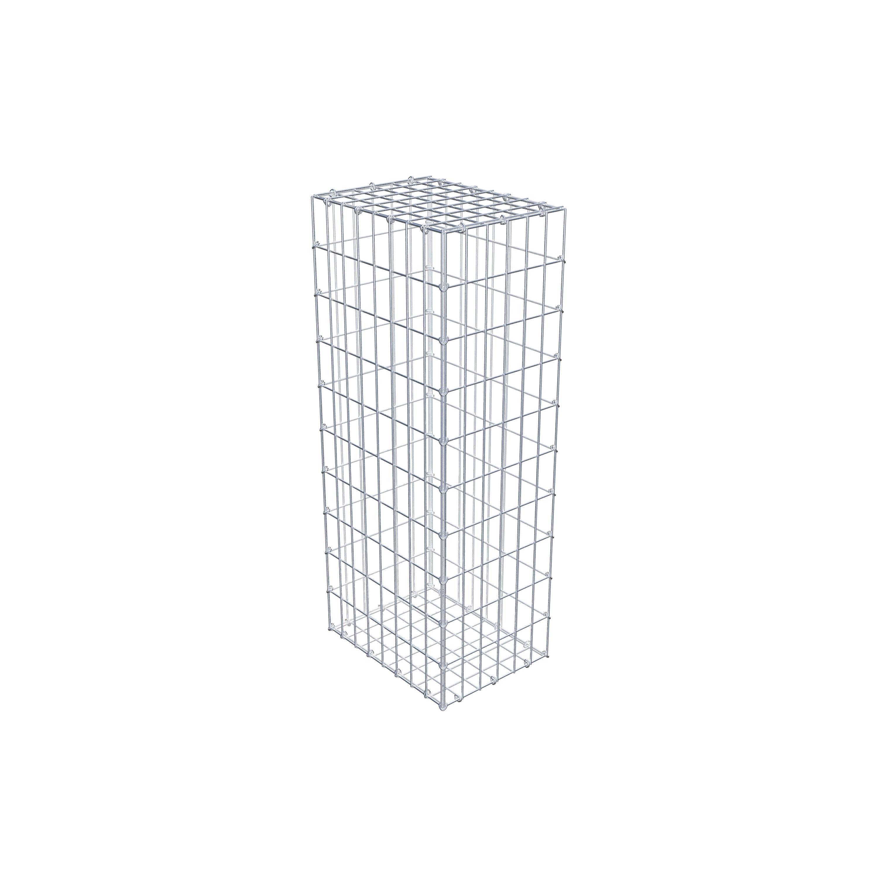 Gabion 100 cm x 40 cm x 30 cm (L x H x P), maille 5 cm x 10 cm, anneau en C