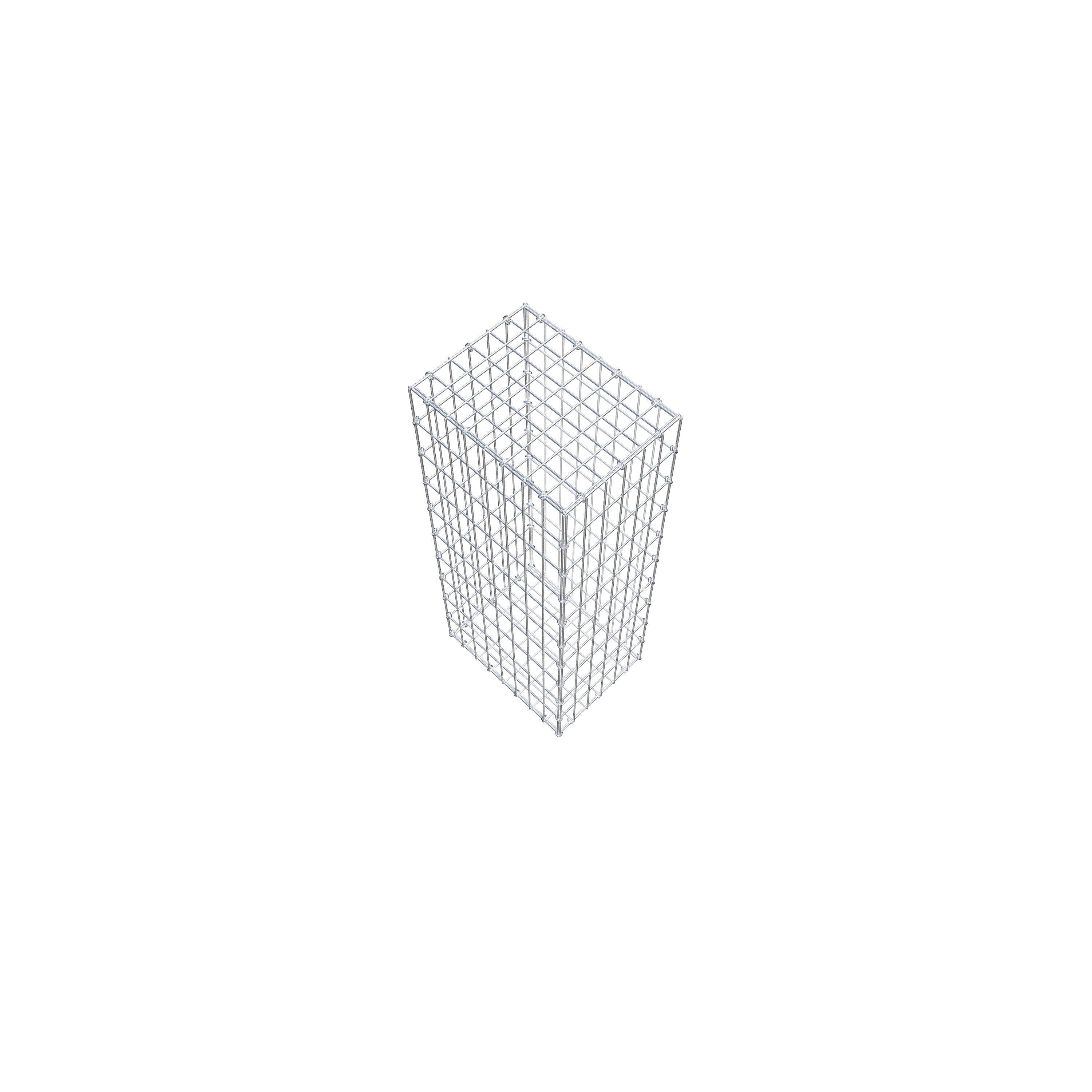 Gabion 100 cm x 40 cm x 30 cm (L x H x P), maille 5 cm x 10 cm, anneau en C