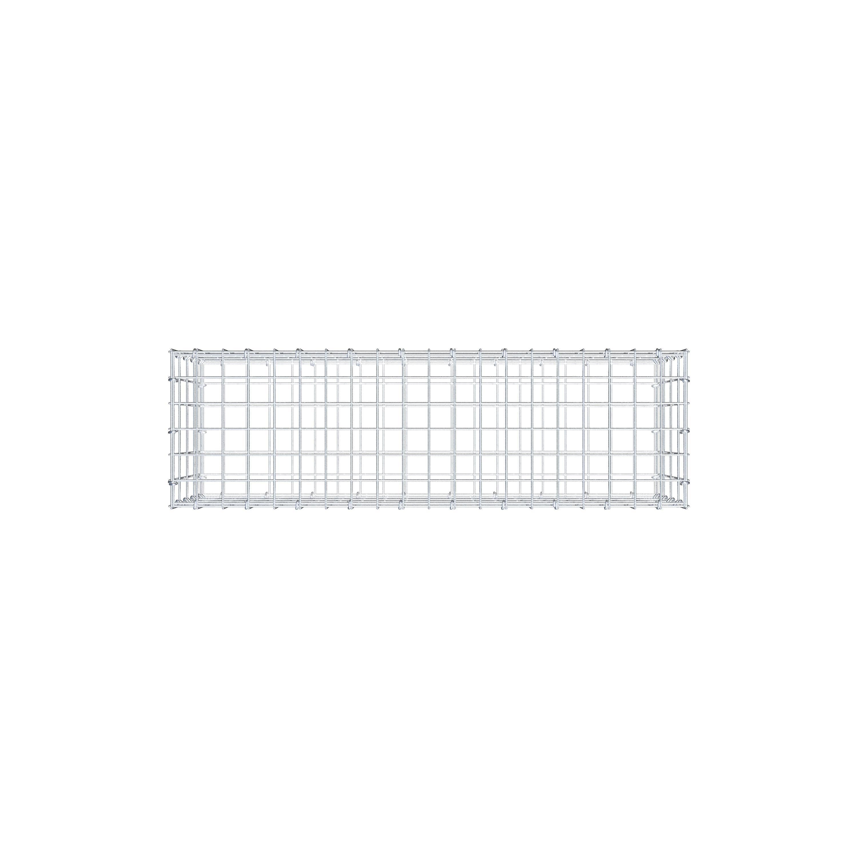 Gabion 100 cm x 40 cm x 30 cm (L x H x P), maille 5 cm x 10 cm, anneau en C