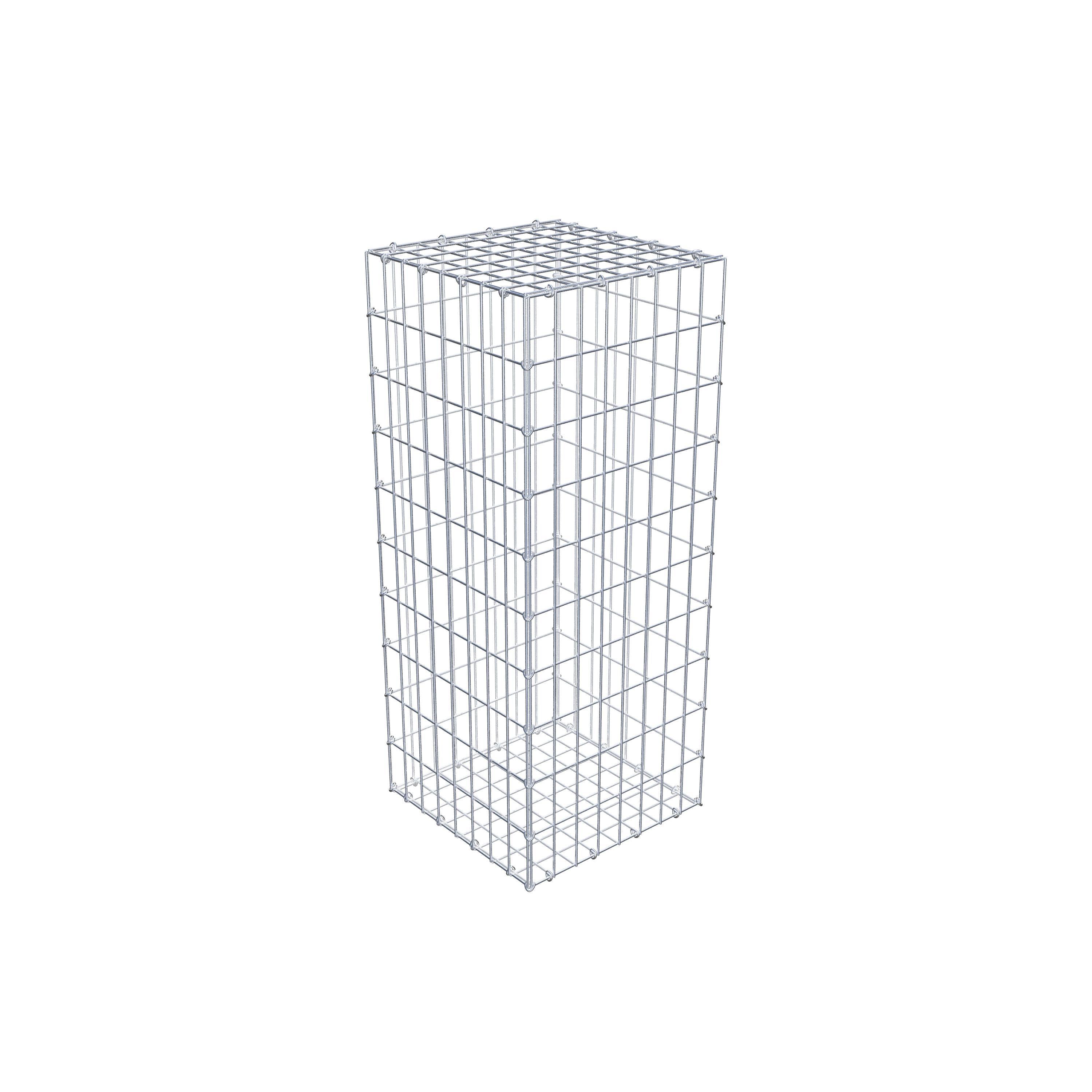 Gabion 100 cm x 40 cm x 40 cm (L x H x P), maille 5 cm x 10 cm, anneau en C