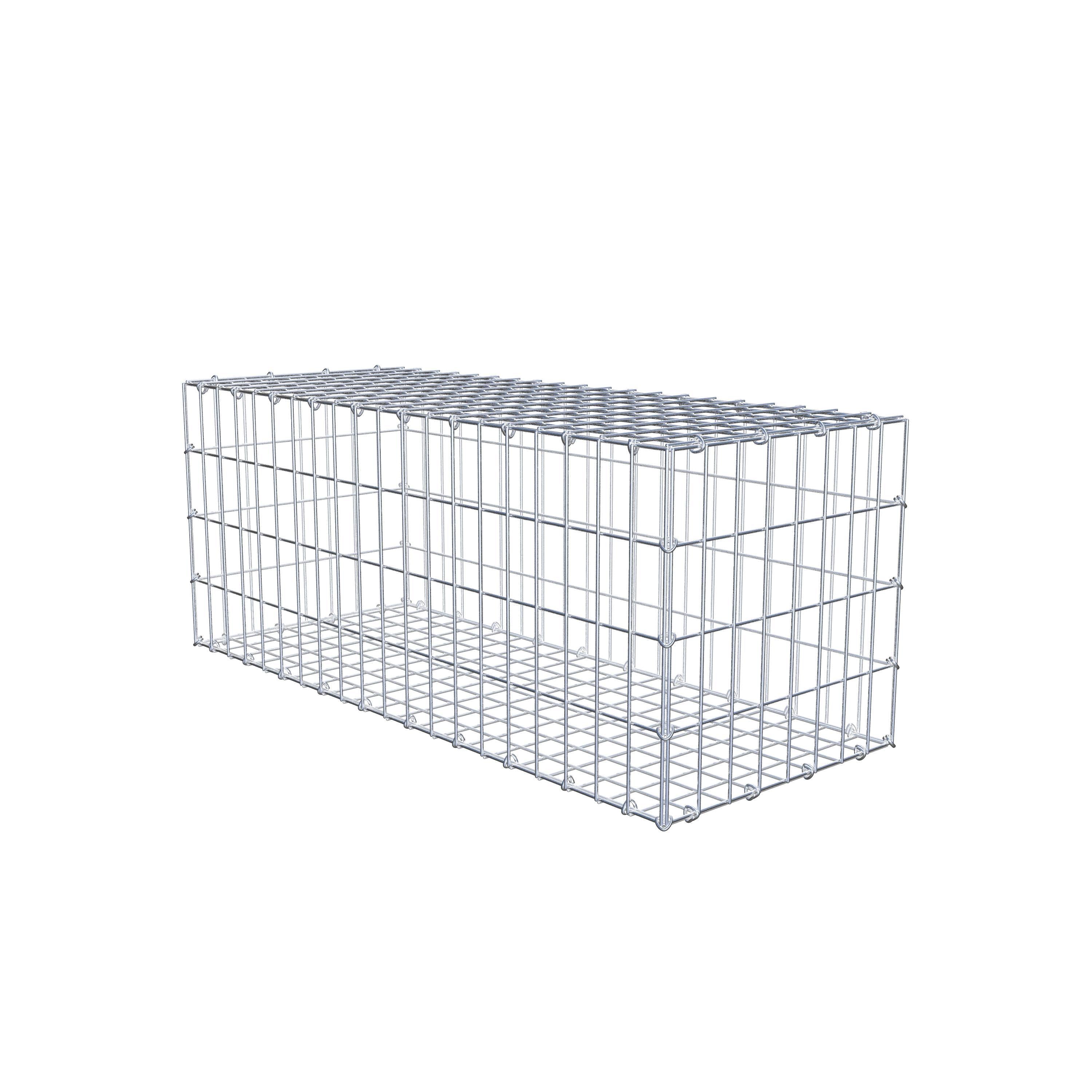 Gabion 100 cm x 40 cm x 40 cm (L x H x P), maille 5 cm x 10 cm, anneau en C