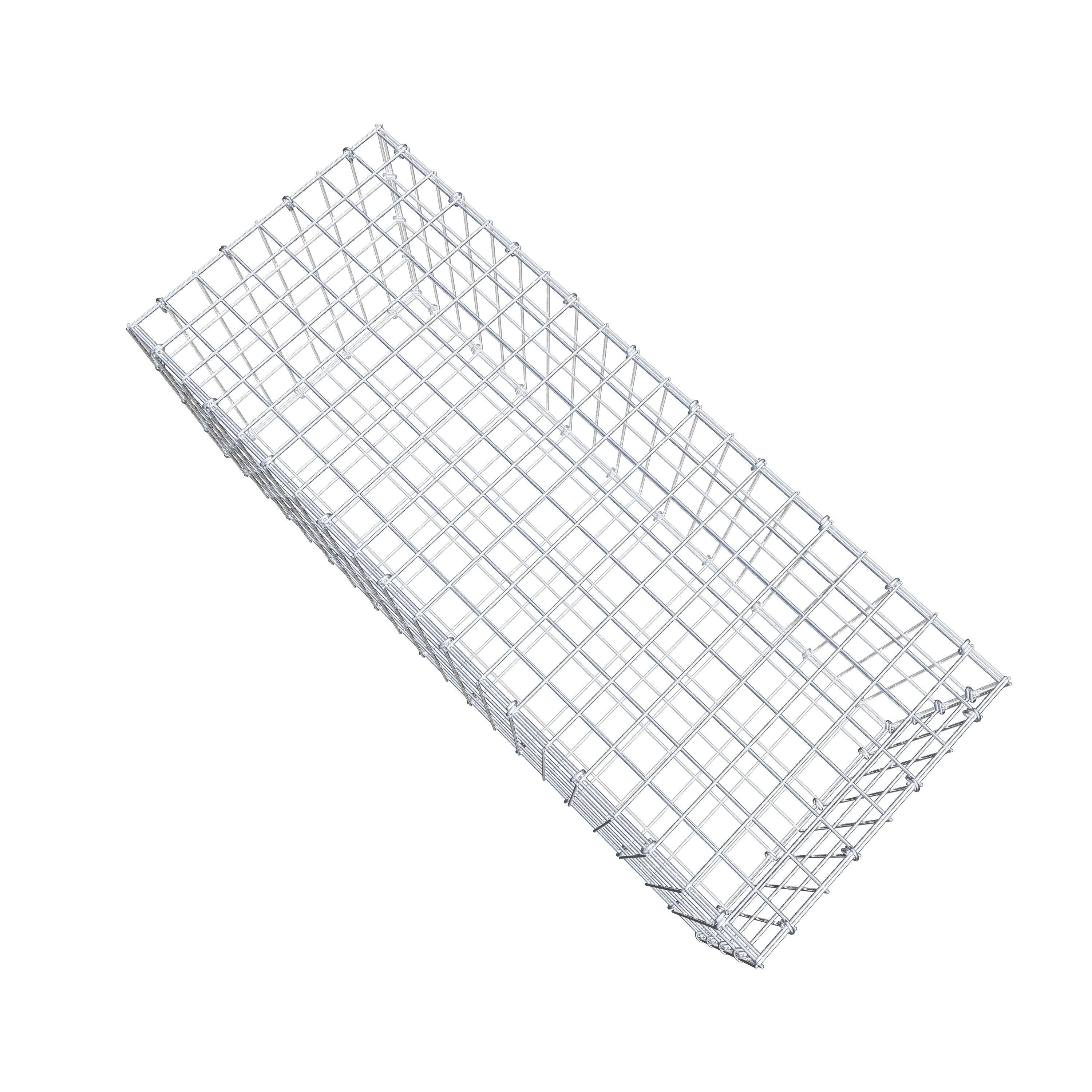 Gabion 100 cm x 40 cm x 40 cm (L x H x P), maille 5 cm x 10 cm, anneau en C