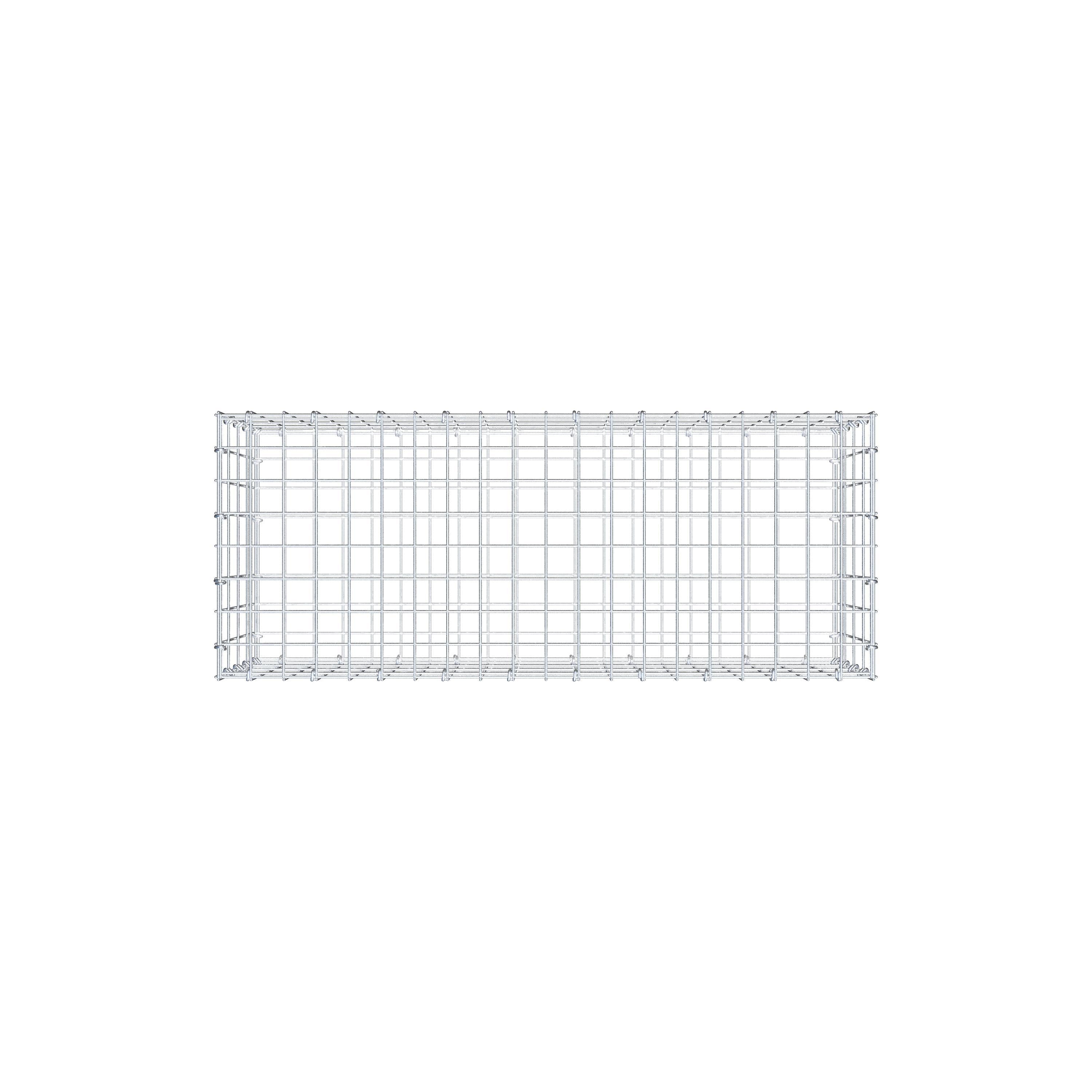 Gabion 100 cm x 40 cm x 40 cm (L x H x P), maille 5 cm x 10 cm, anneau en C