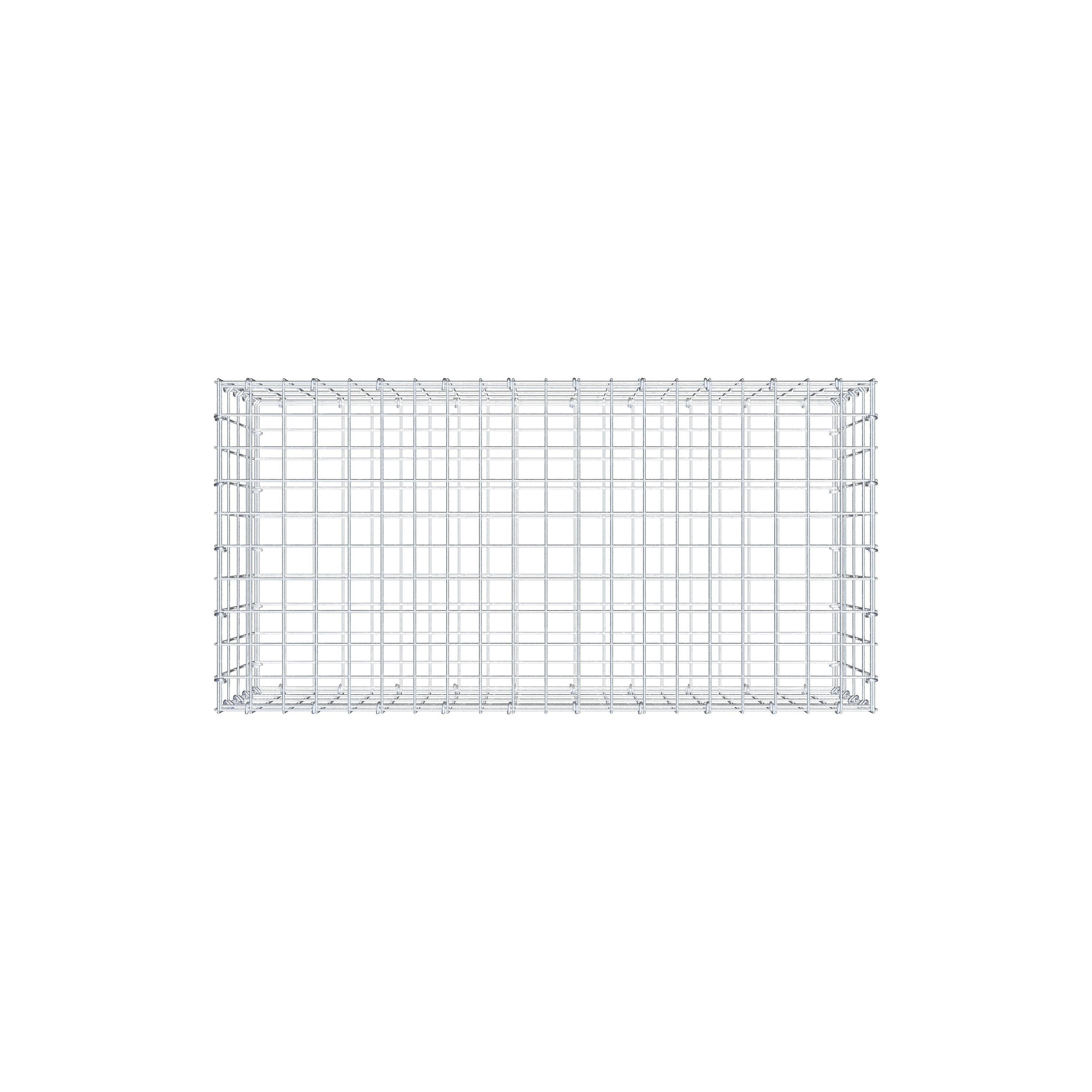 Gabion 100 cm x 40 cm x 50 cm (L x H x P), maille 5 cm x 10 cm, anneau en C