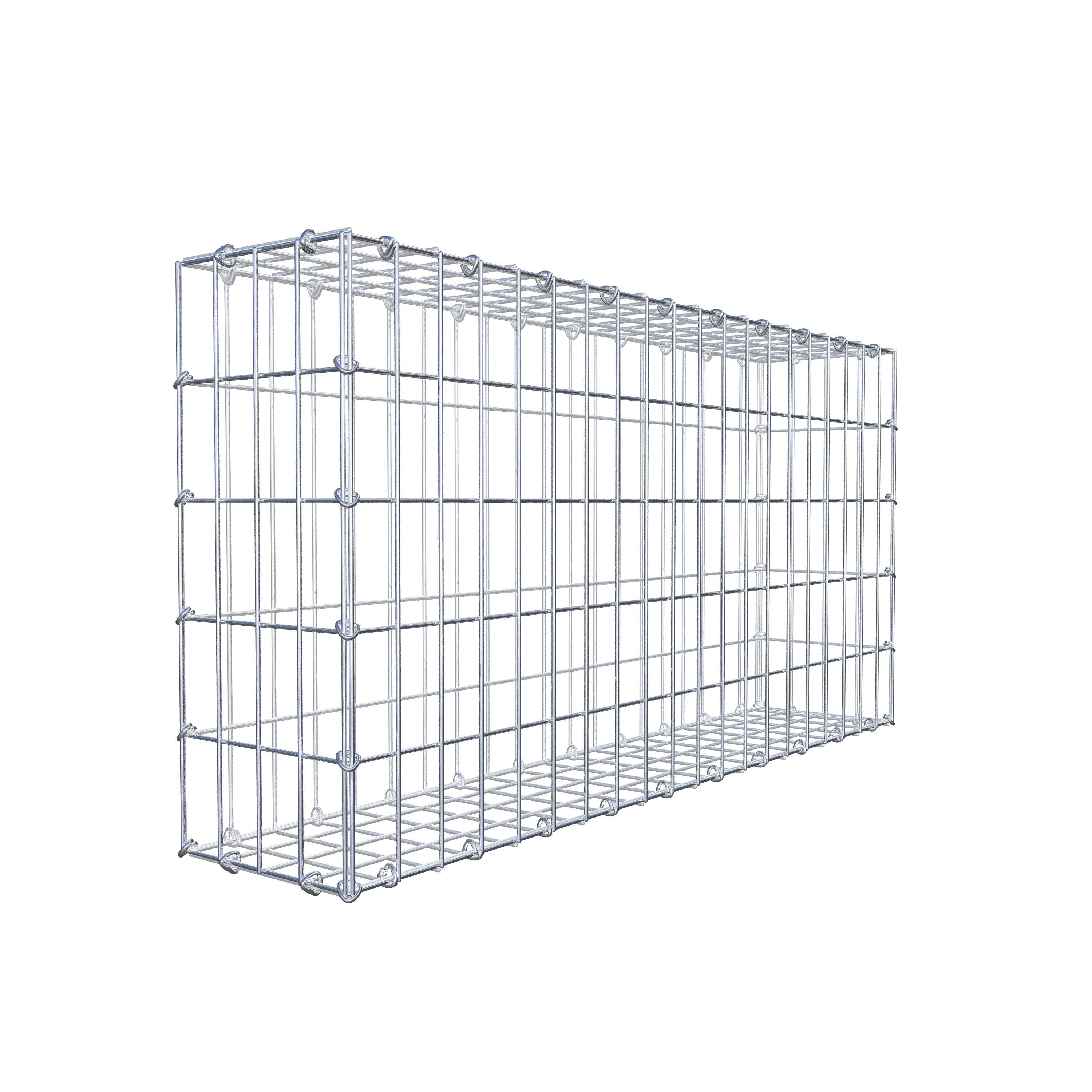 Gabion 100 cm x 50 cm x 20 cm (L x H x P), maille 5 cm x 10 cm, anneau en C