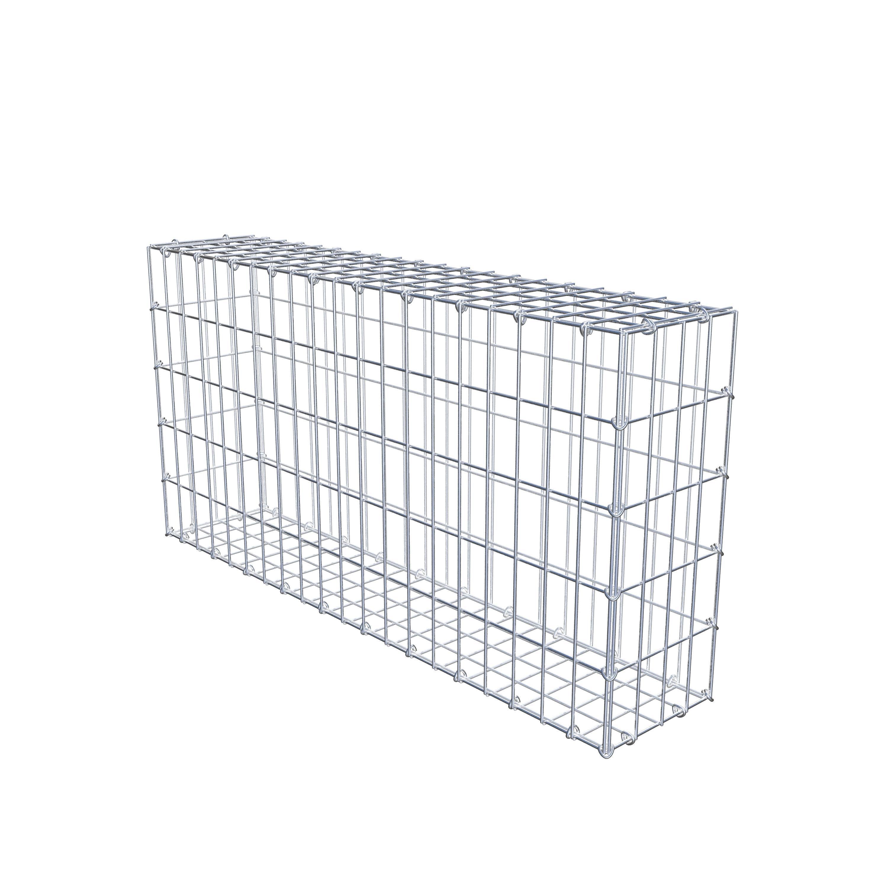 Gabion 100 cm x 50 cm x 20 cm (L x H x P), maille 5 cm x 10 cm, anneau en C