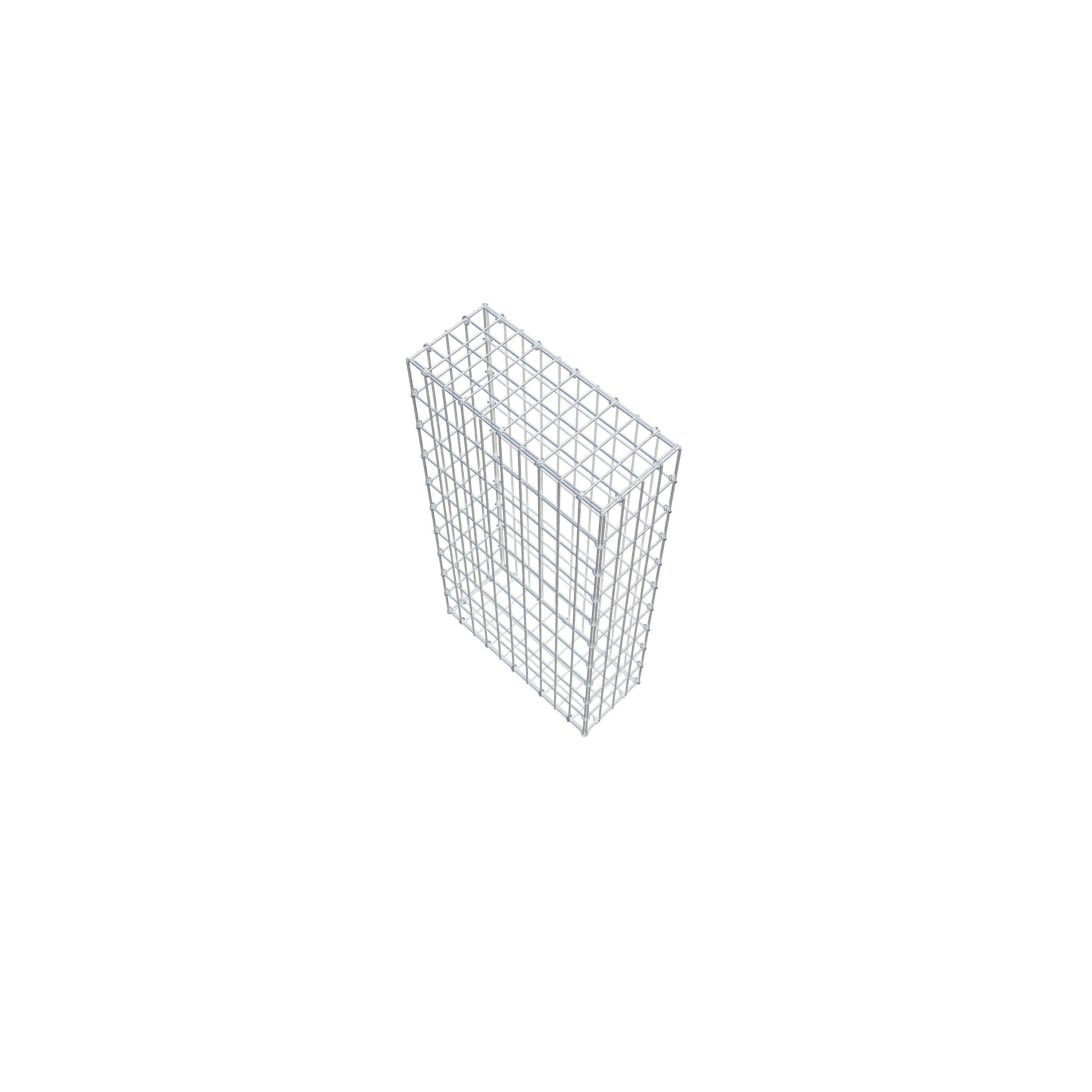 Gabion 100 cm x 50 cm x 20 cm (L x H x P), maille 5 cm x 10 cm, anneau en C