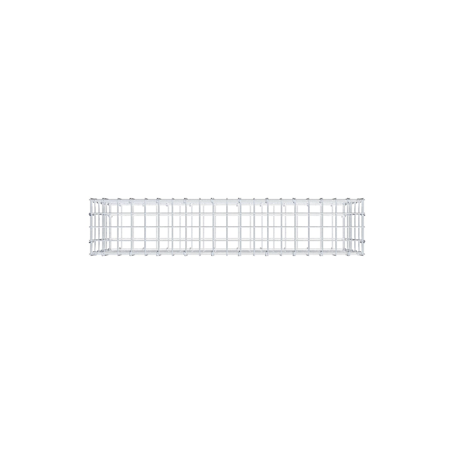 Gabion 100 cm x 50 cm x 20 cm (L x H x D), maskstorlek 5 cm x 10 cm, C-ring