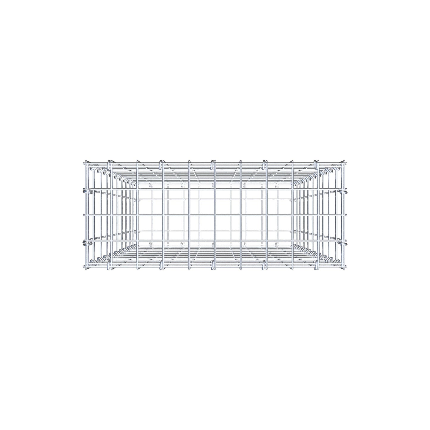 Gabion 100 cm x 50 cm x 20 cm (L x H x D), maskstorlek 5 cm x 10 cm, C-ring