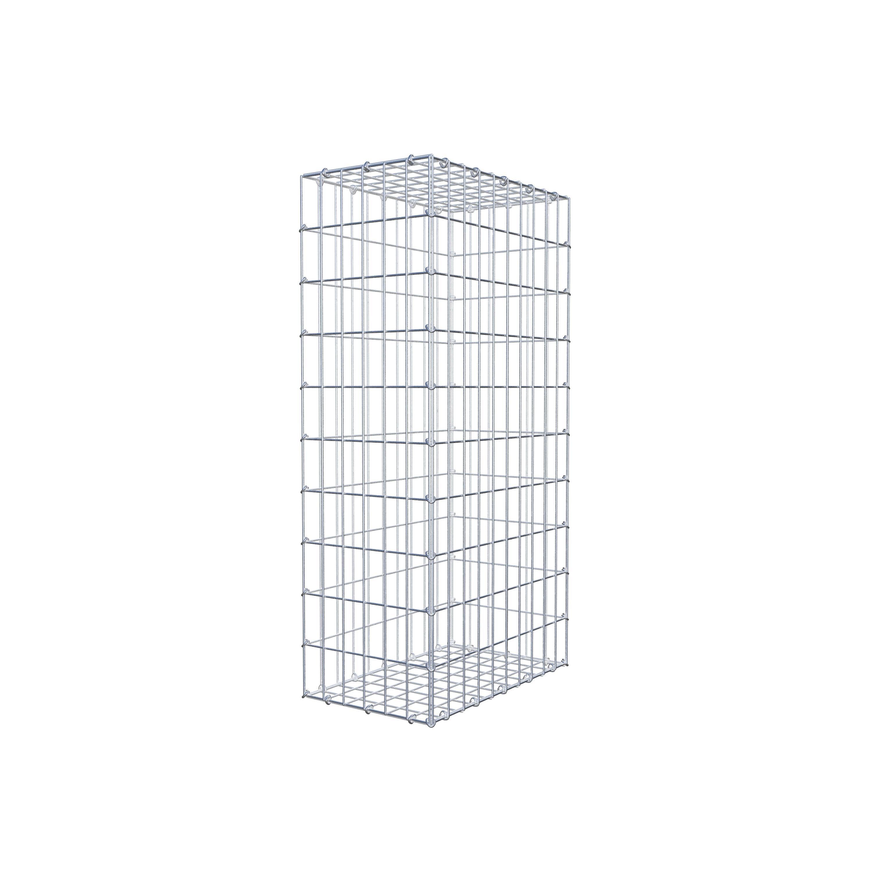 Gabion 100 cm x 50 cm x 30 cm (L x H x P), maille 5 cm x 10 cm, anneau en C