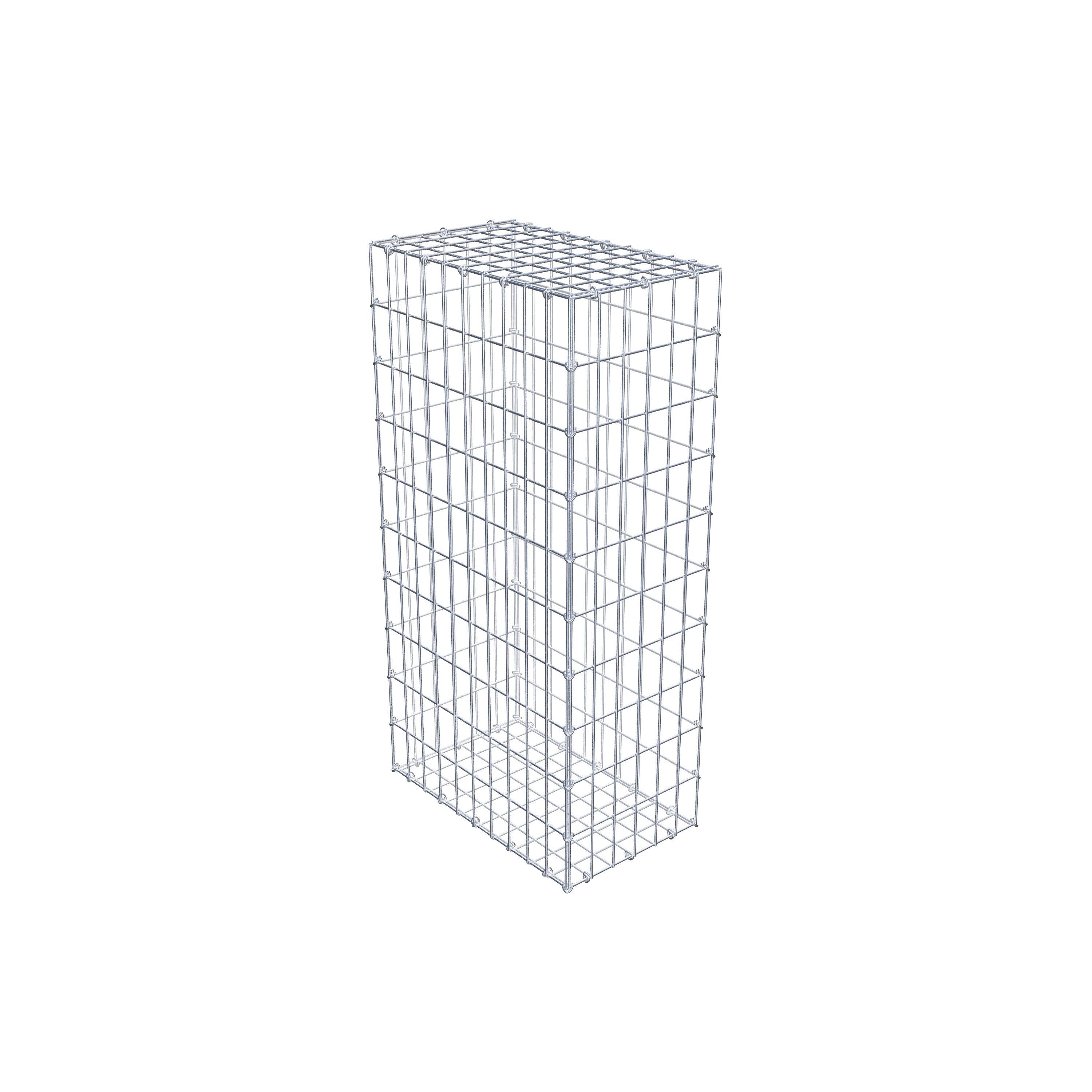 Gabion 100 cm x 50 cm x 30 cm (L x H x P), maille 5 cm x 10 cm, anneau en C