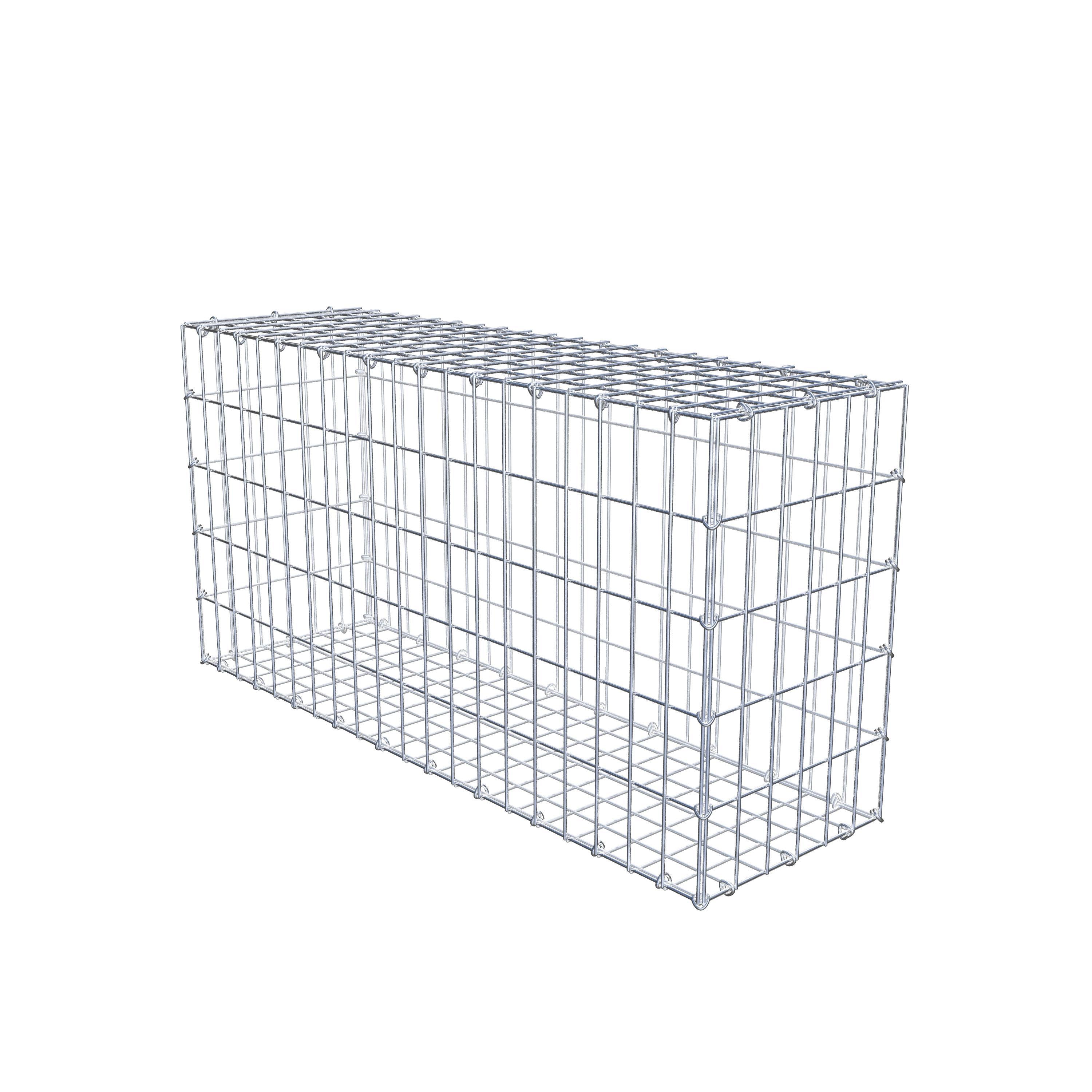 Gabion 100 cm x 50 cm x 30 cm (L x H x P), maille 5 cm x 10 cm, anneau en C