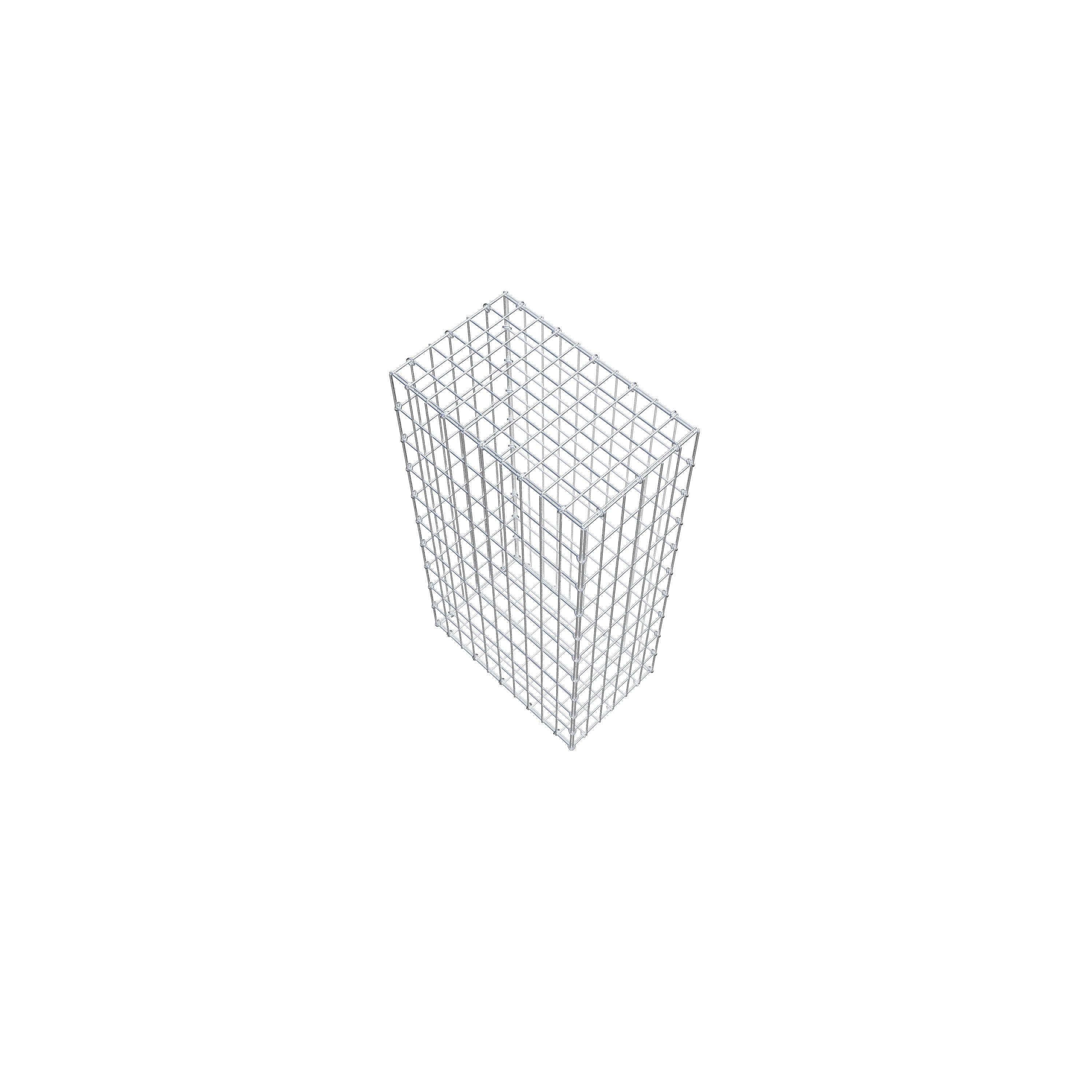 Gabion 100 cm x 50 cm x 30 cm (L x H x P), maille 5 cm x 10 cm, anneau en C