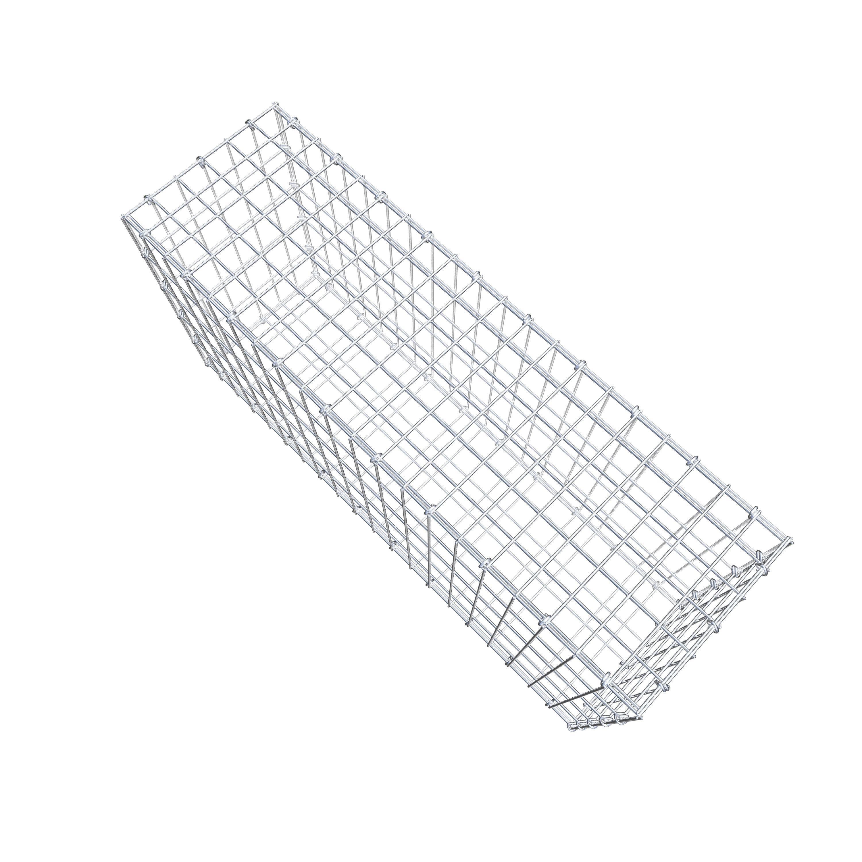 Gabion 100 cm x 50 cm x 30 cm (L x H x P), maille 5 cm x 10 cm, anneau en C