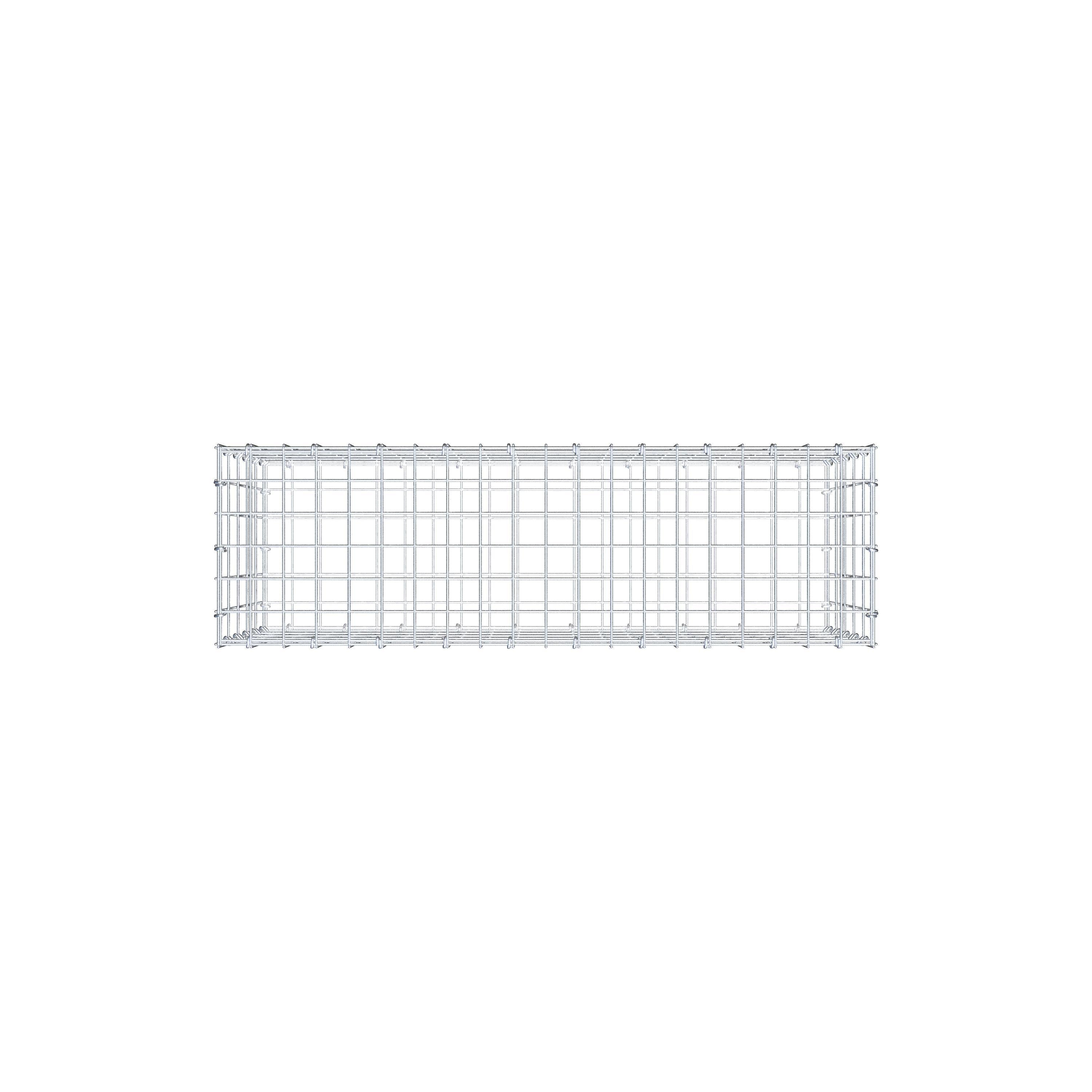 Gabion 100 cm x 50 cm x 30 cm (L x H x P), maille 5 cm x 10 cm, anneau en C