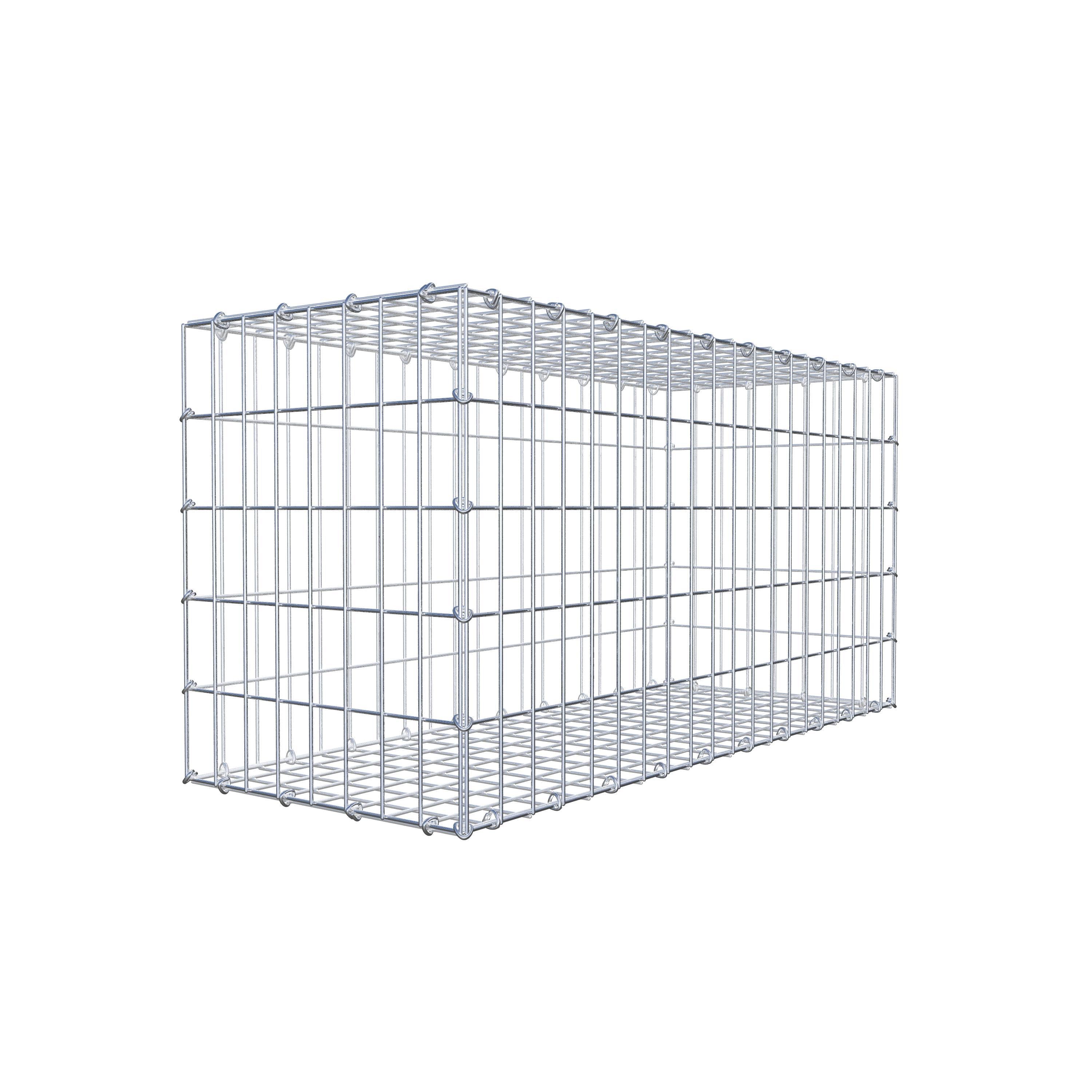 Gabion 100 cm x 50 cm x 40 cm (L x H x P), maille 5 cm x 10 cm, anneau en C