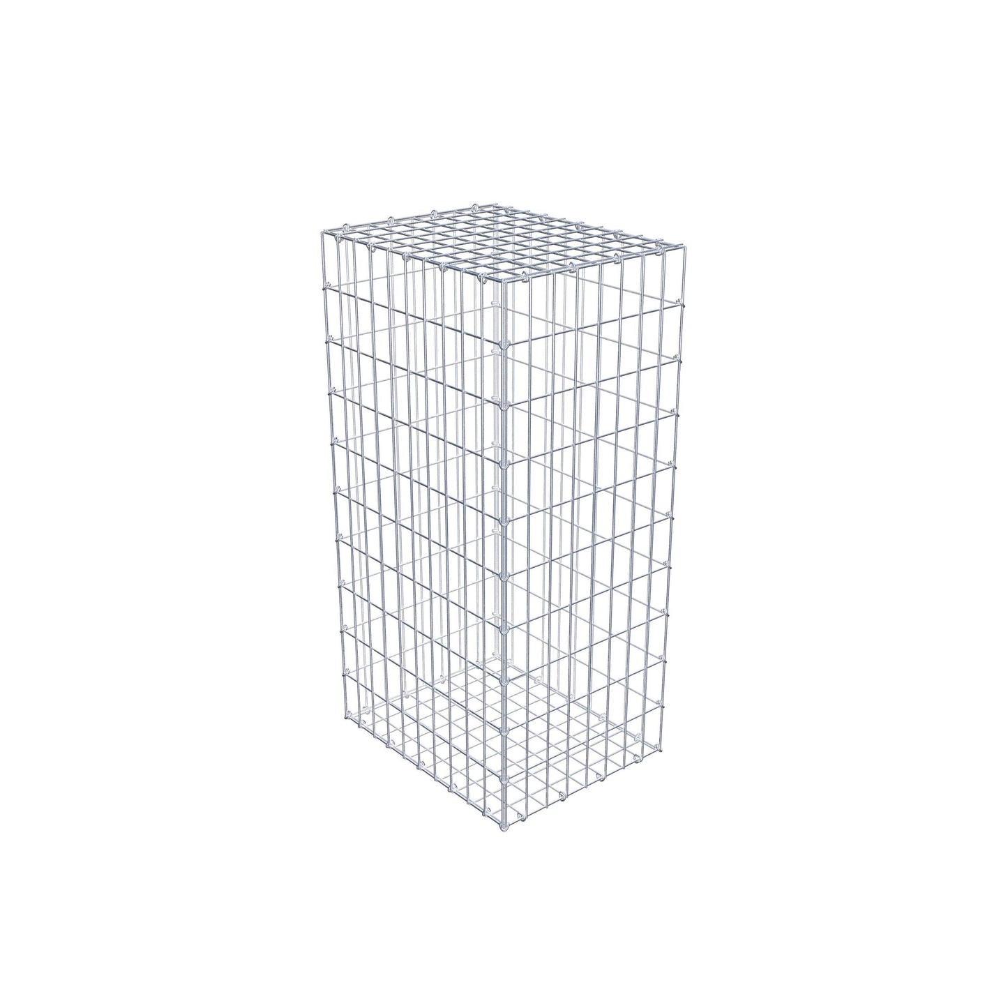 Gabion 100 cm x 50 cm x 40 cm (L x H x P), mailles 5 cm x 10 cm, anneau en C