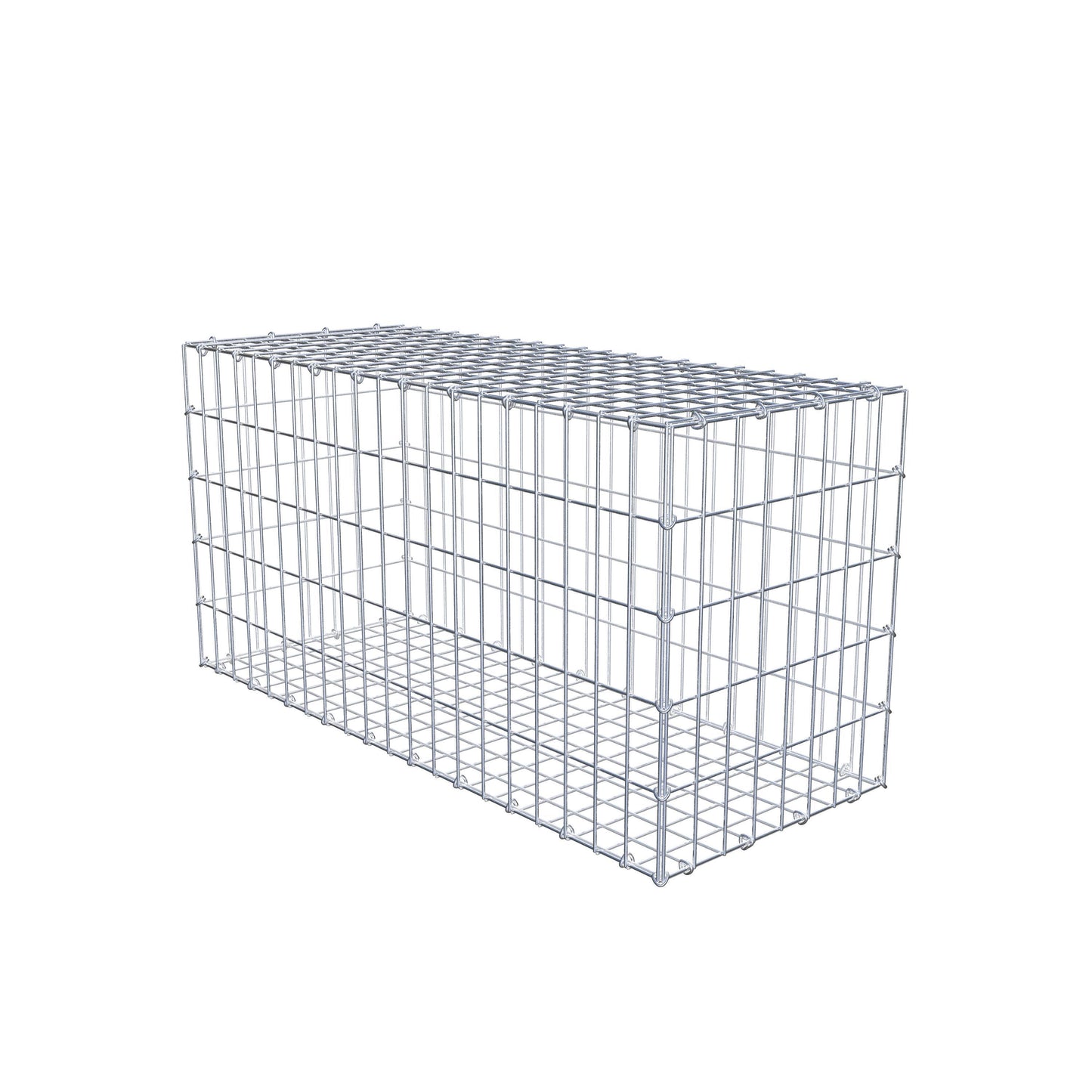 Gabion 100 cm x 50 cm x 40 cm (L x H x P), mailles 5 cm x 10 cm, anneau en C