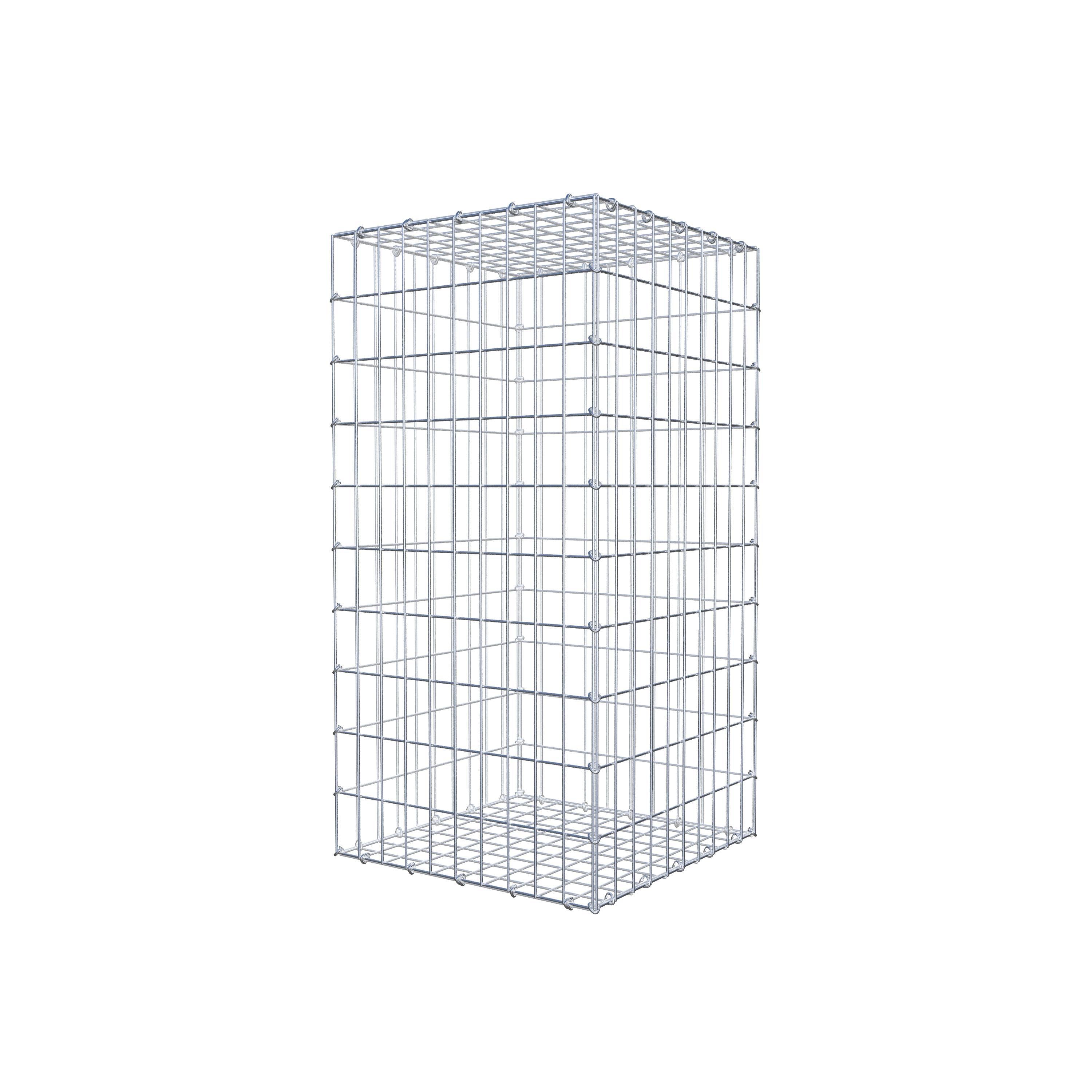 Gabion 100 cm x 50 cm x 50 cm (L x H x P), maille 5 cm x 10 cm, anneau en C