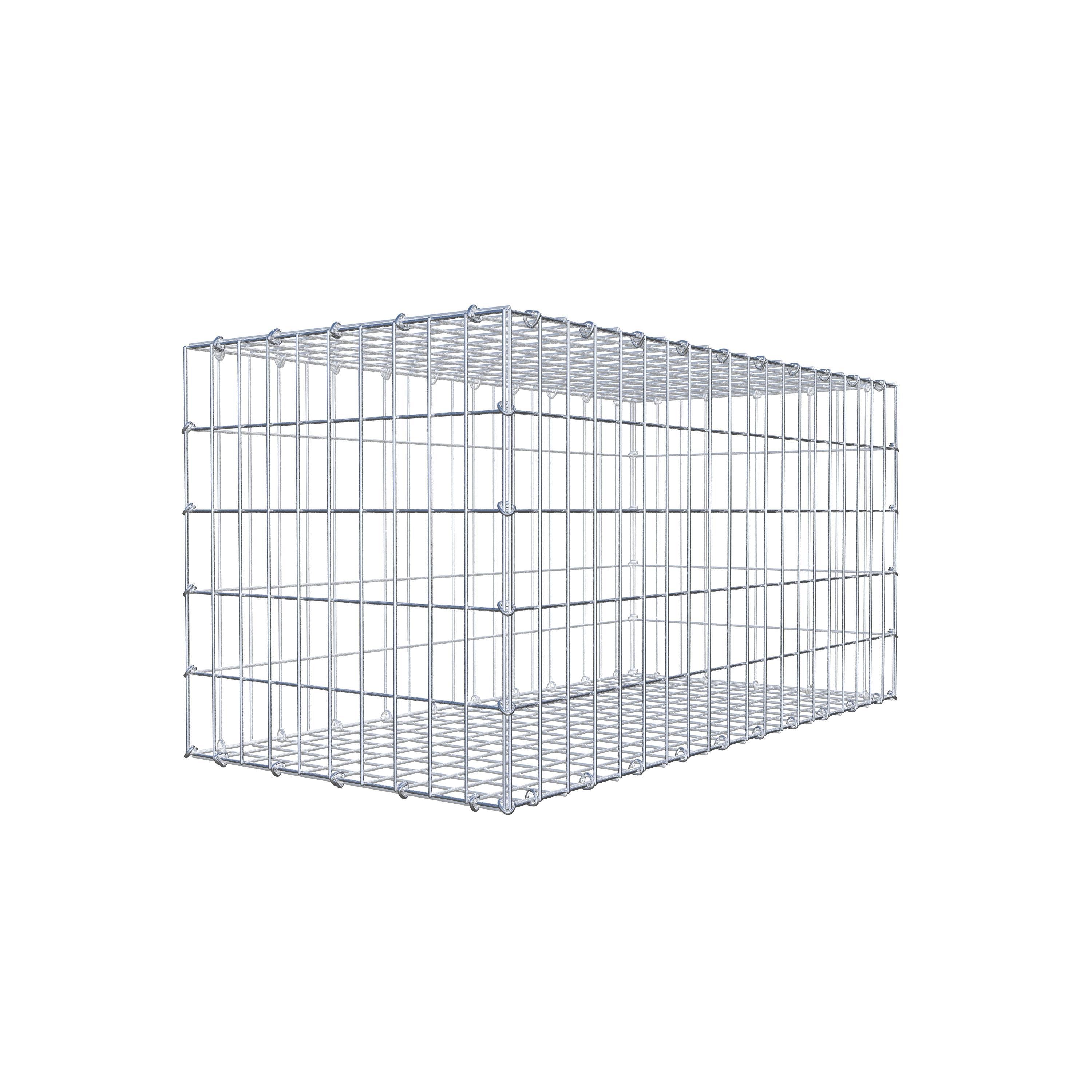 Gabion 100 cm x 50 cm x 50 cm (L x H x P), maille 5 cm x 10 cm, anneau en C