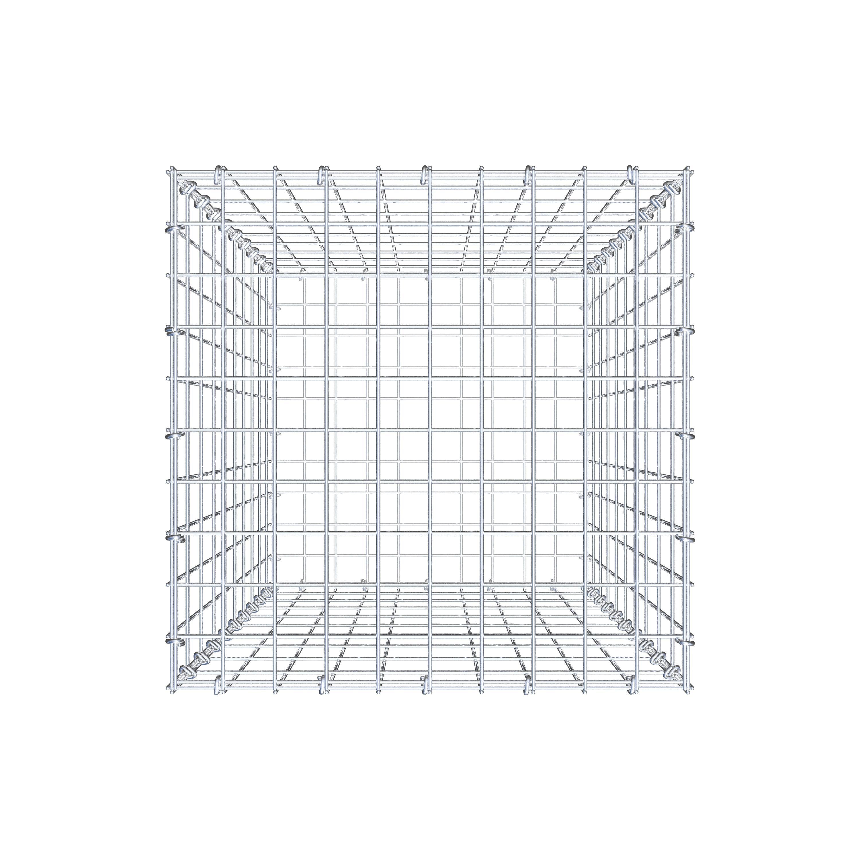 Gabion 100 cm x 50 cm x 50 cm (L x H x P), maille 5 cm x 10 cm, anneau en C