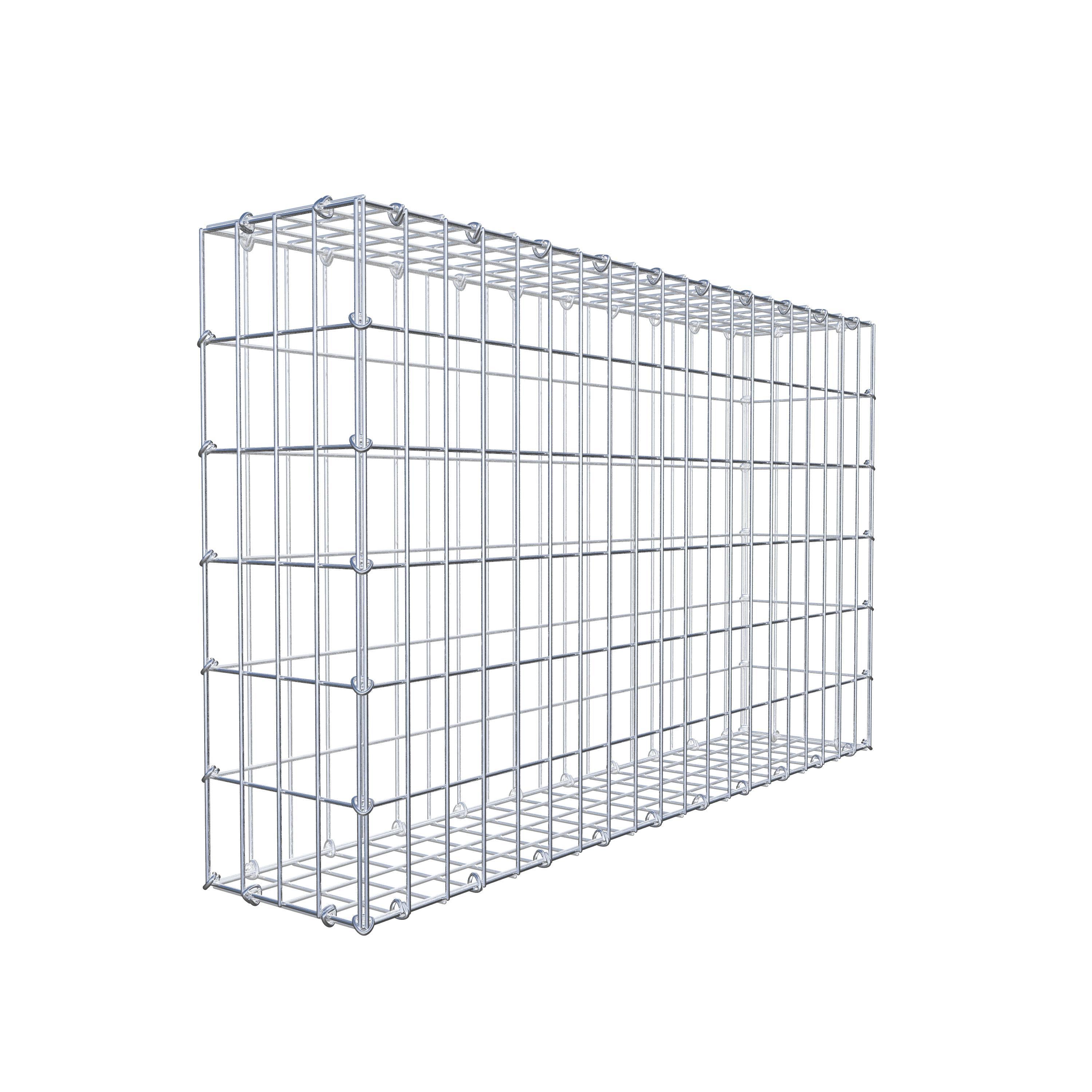 Gabion 100 cm x 60 cm x 20 cm (L x H x P), maille 5 cm x 10 cm, anneau en C